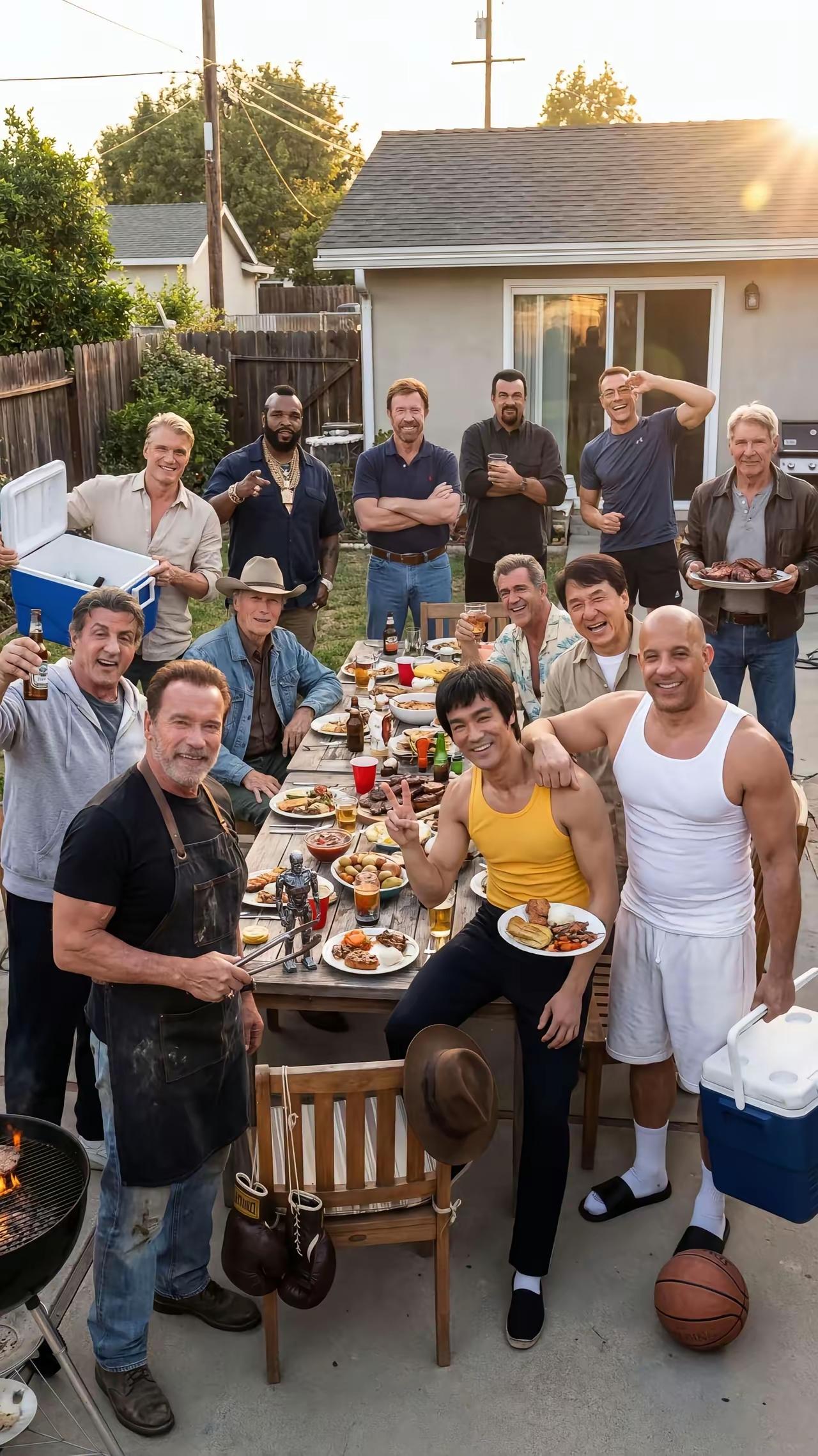 经典动作片，全明星大集结，係认识几个