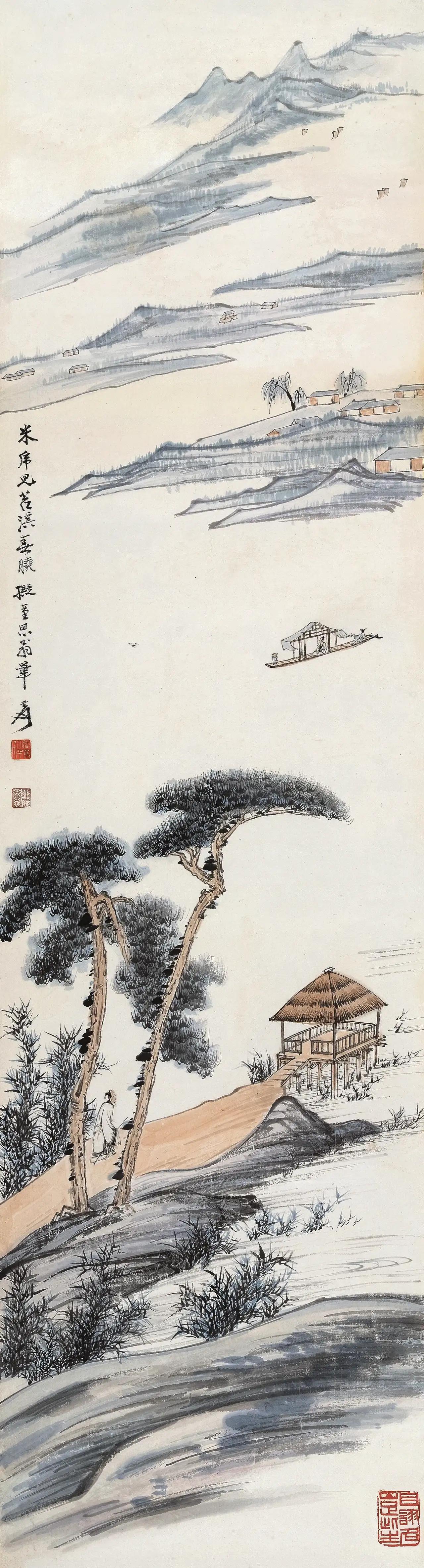 张大千：仿诸家山水八屏