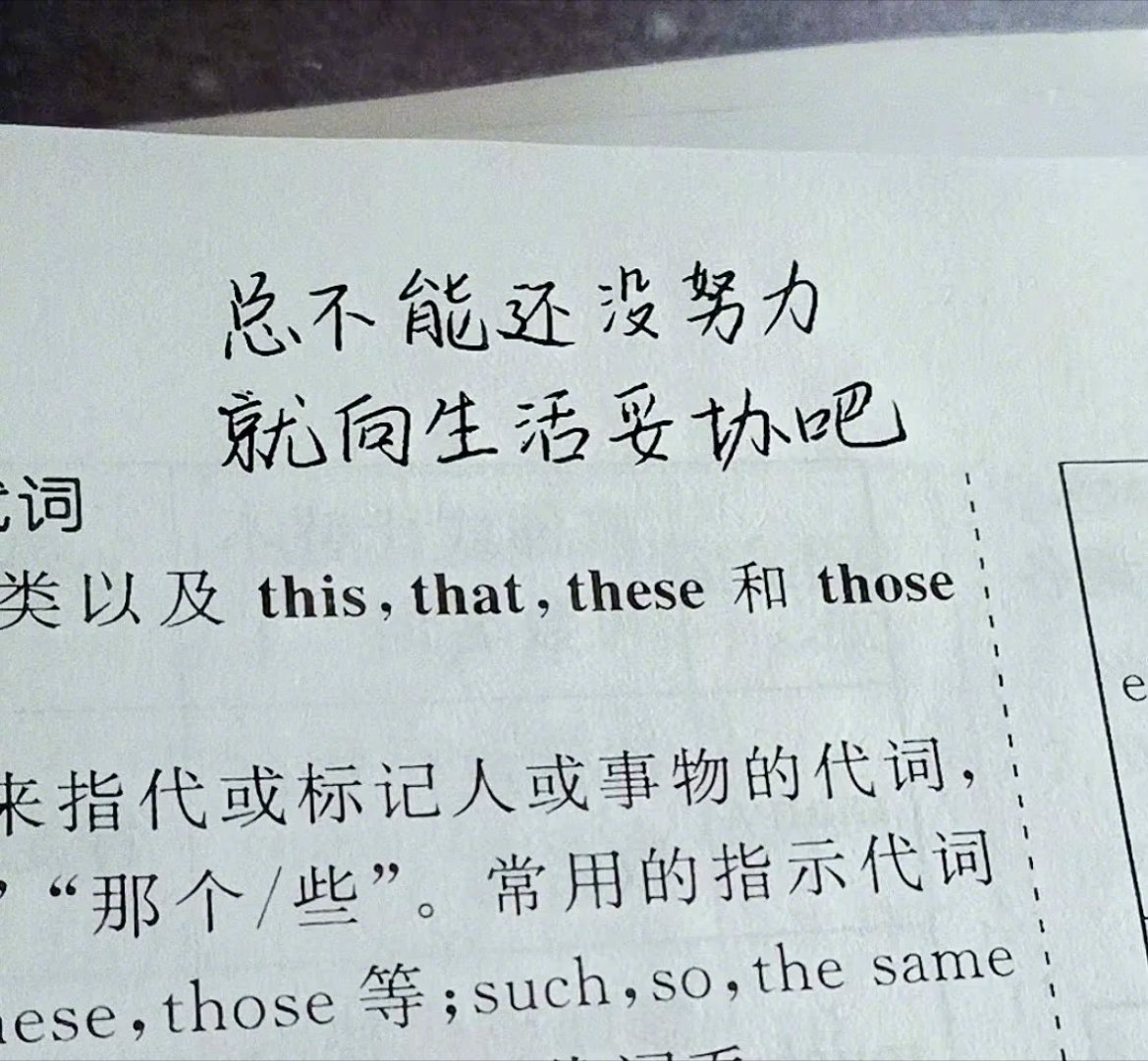 "在试炼的终点是花开万里，愿你以渺小启程，以伟大结束"