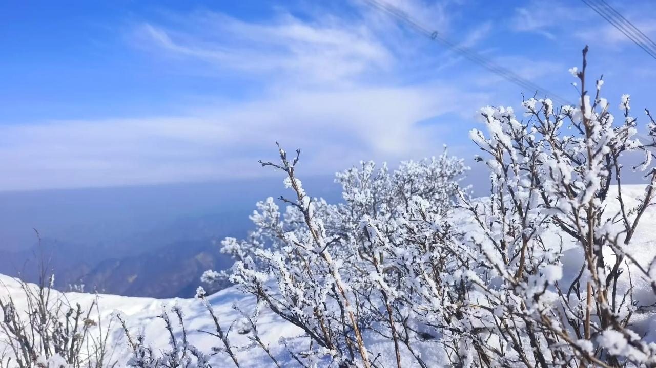 秦岭的雪与冰瀑
要看雪去秦岭。任意进一座山，就会发现惊喜。你看天蓝的深邃，雪白的