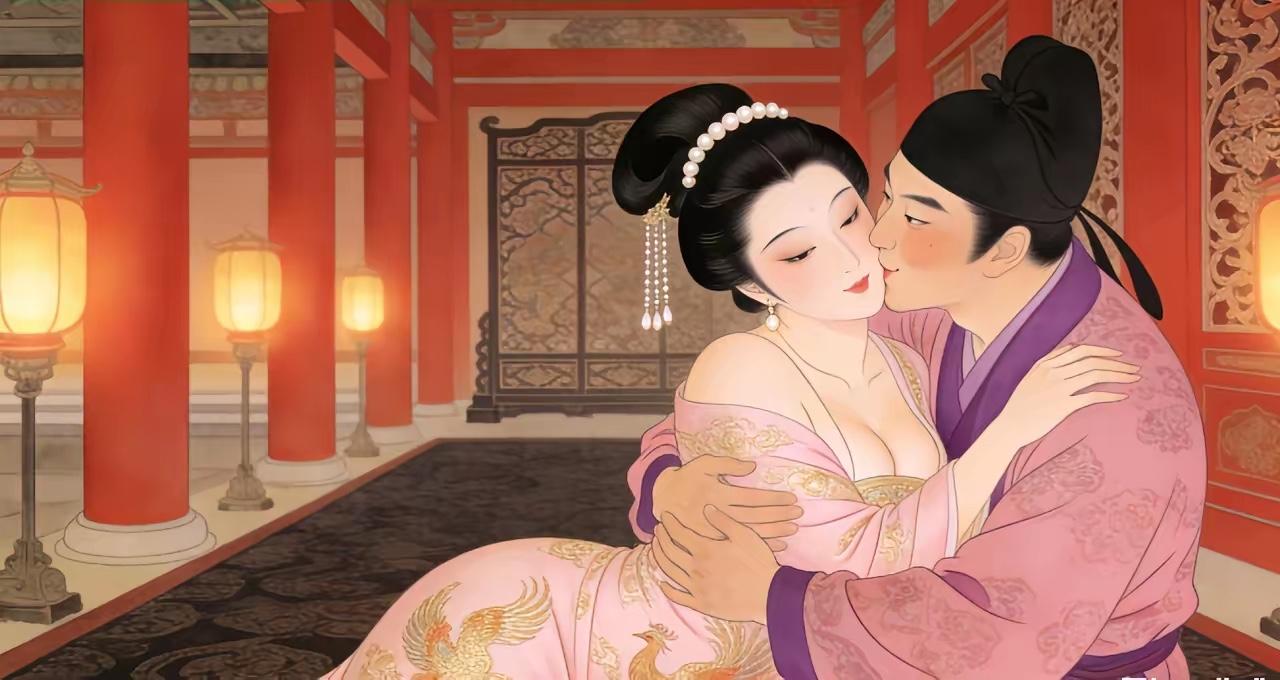 一天傍晚太平公主入宫探望武则天，张昌宗一把搂住她，亲了一口，不料太平公主甩手“啪