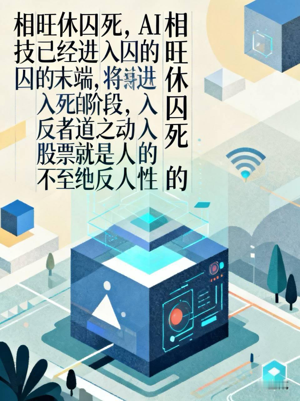 相旺休囚死，
AI科技已经进入囚的末端，
将进入死的阶段，
反者道之动，
股票就