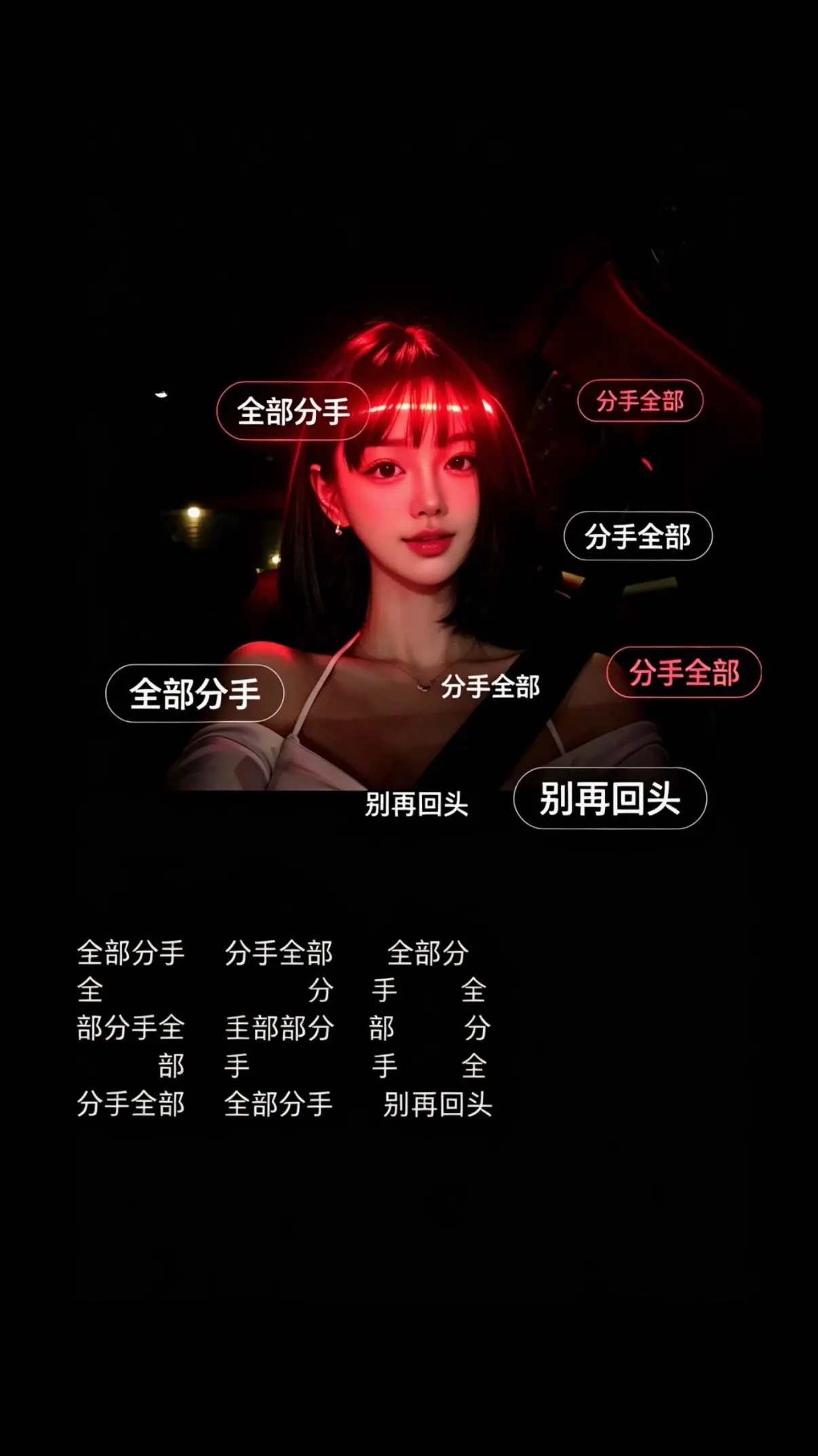 祝你们今天全部分手