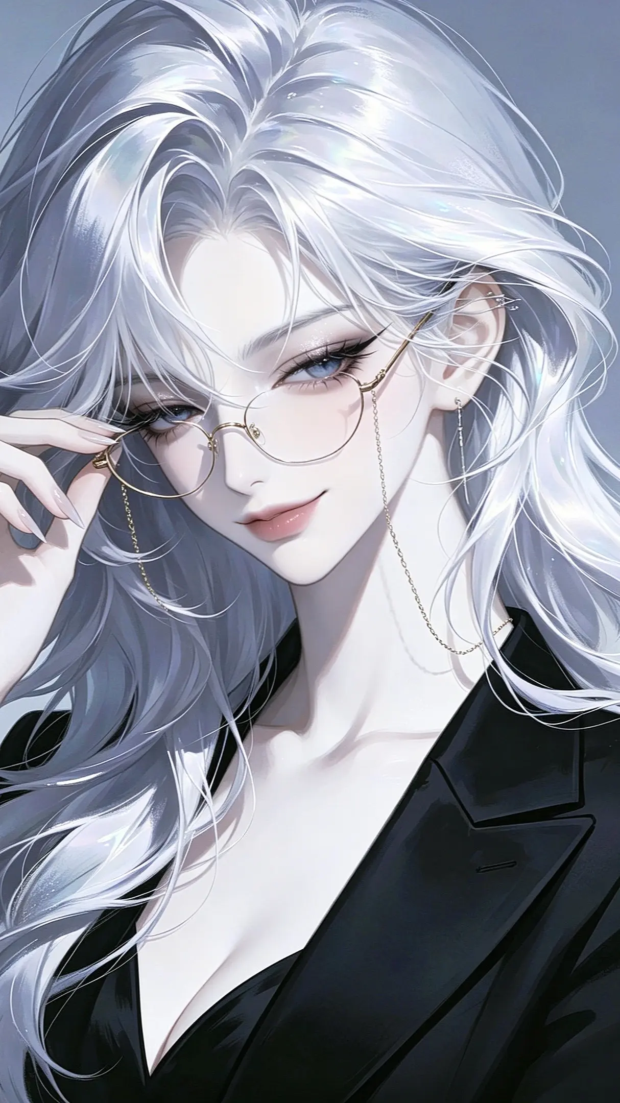 AI银发御姐动漫写真组 ai创作