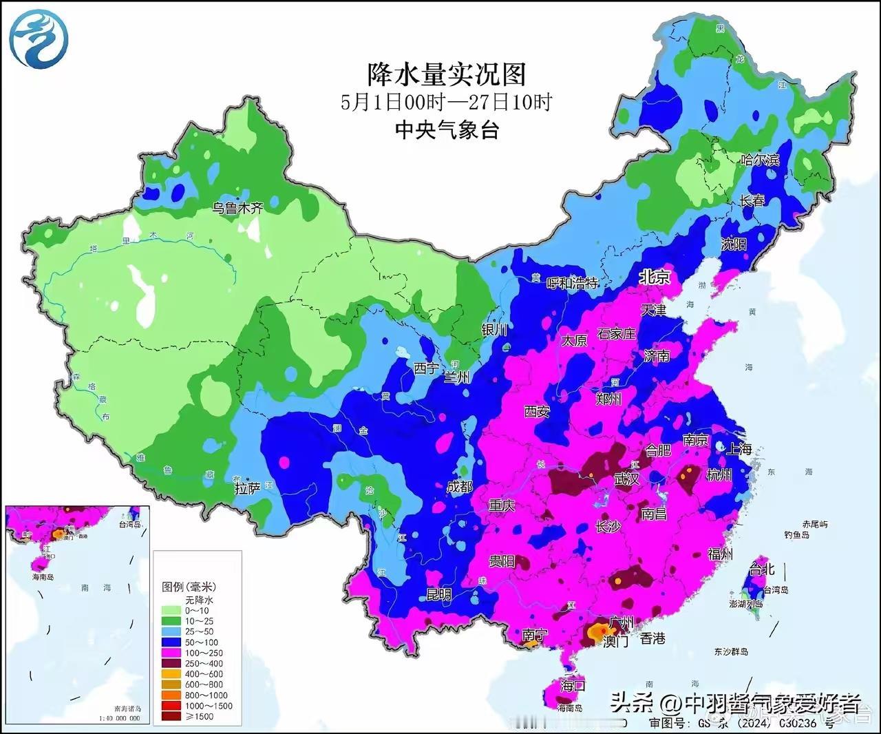经历了三天的淅淅沥沥的阴雨，济南天放晴了。5月是济南降雨比较少的月份，而今年5月