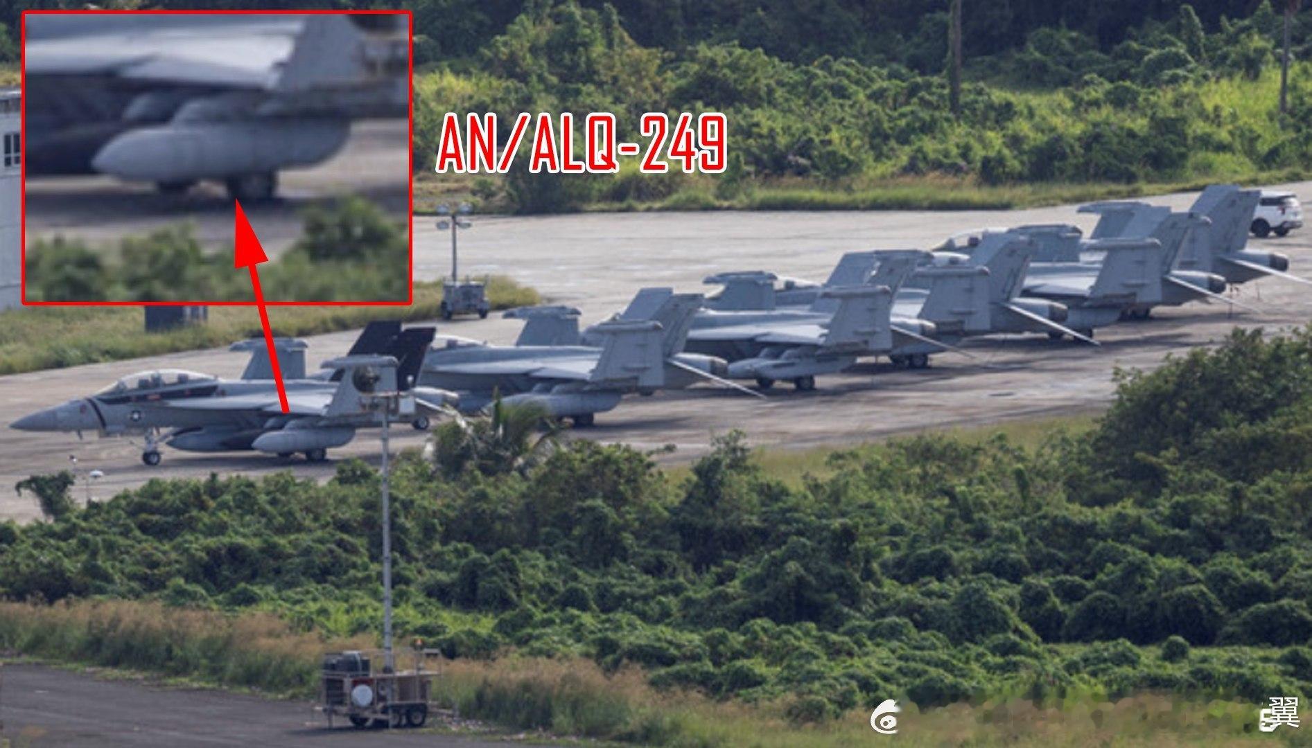 美军向波多黎各部署了装备AN/ALQ-249电子战吊舱的EA-18G。烽火问鼎计
