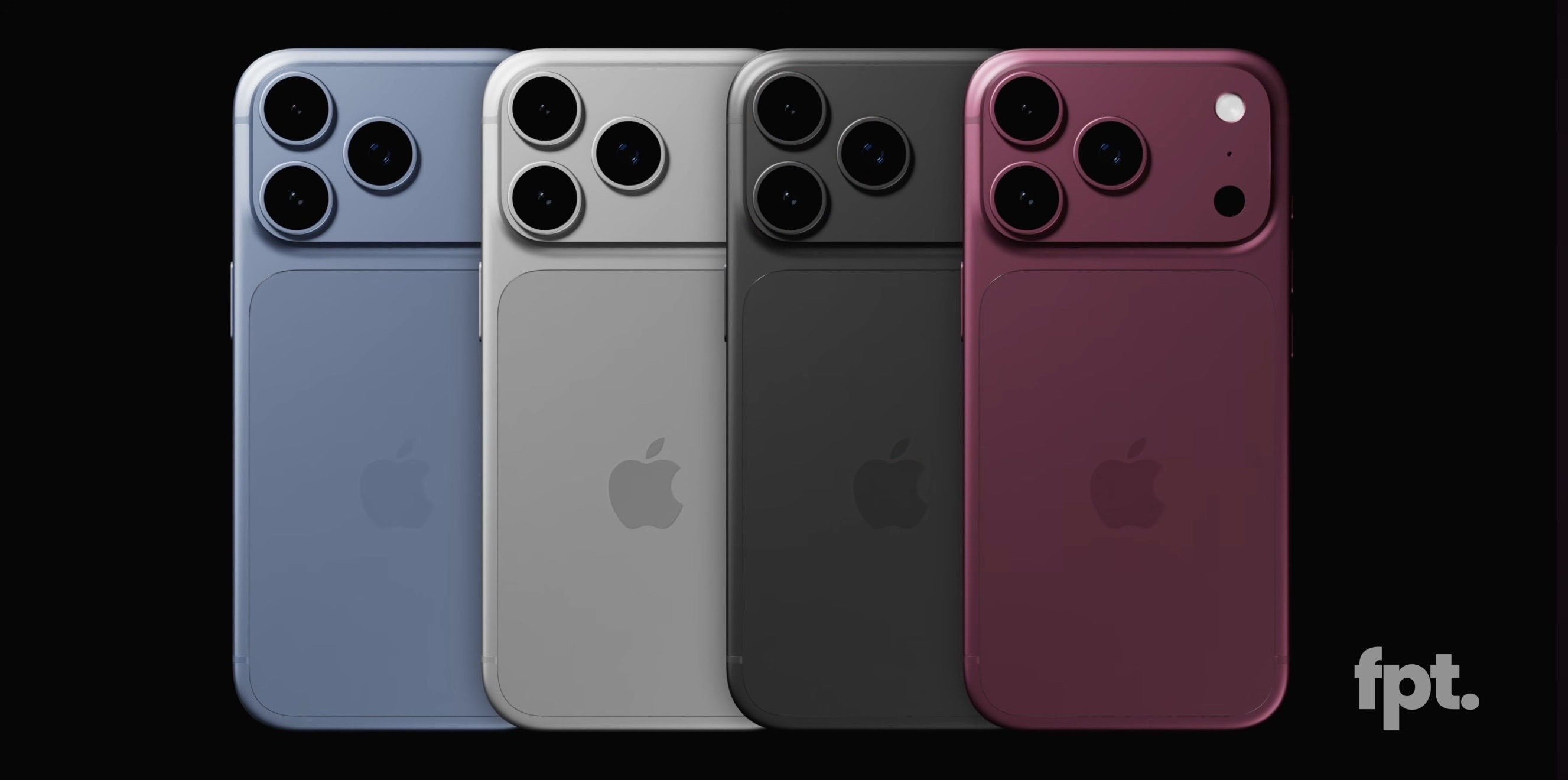 曝iPhone18Pro四款配色 爆来爆去估计配色也就这样了，我估计这代还是深红