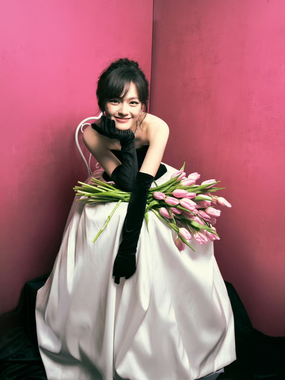 文淇红毯出图文淇捧花少女美炸了我天微博之夜出图文淇