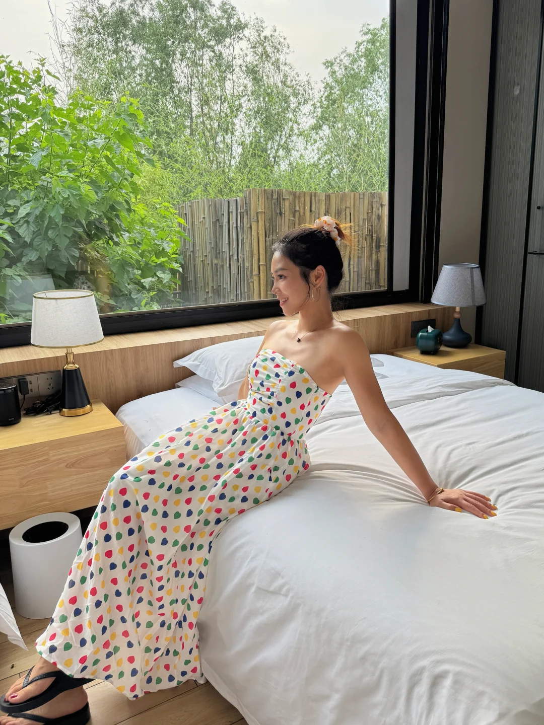 周末在山里享受安静时光，泡掉班味儿😉