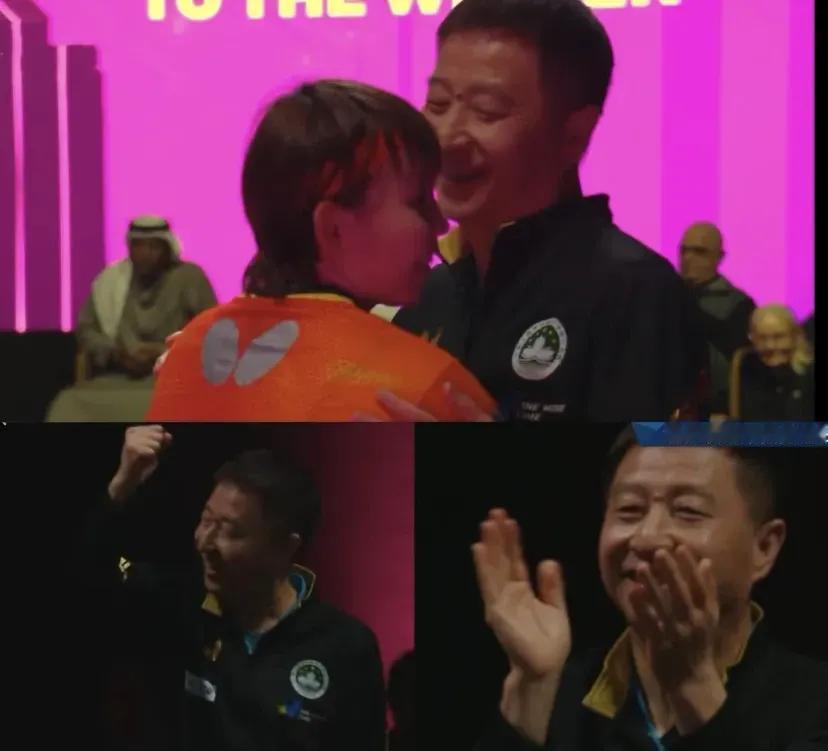 多哈冠军赛女单决赛结束后，朱雨玲握着奖杯的手还在微微颤抖，看台上，刚从国家队离职