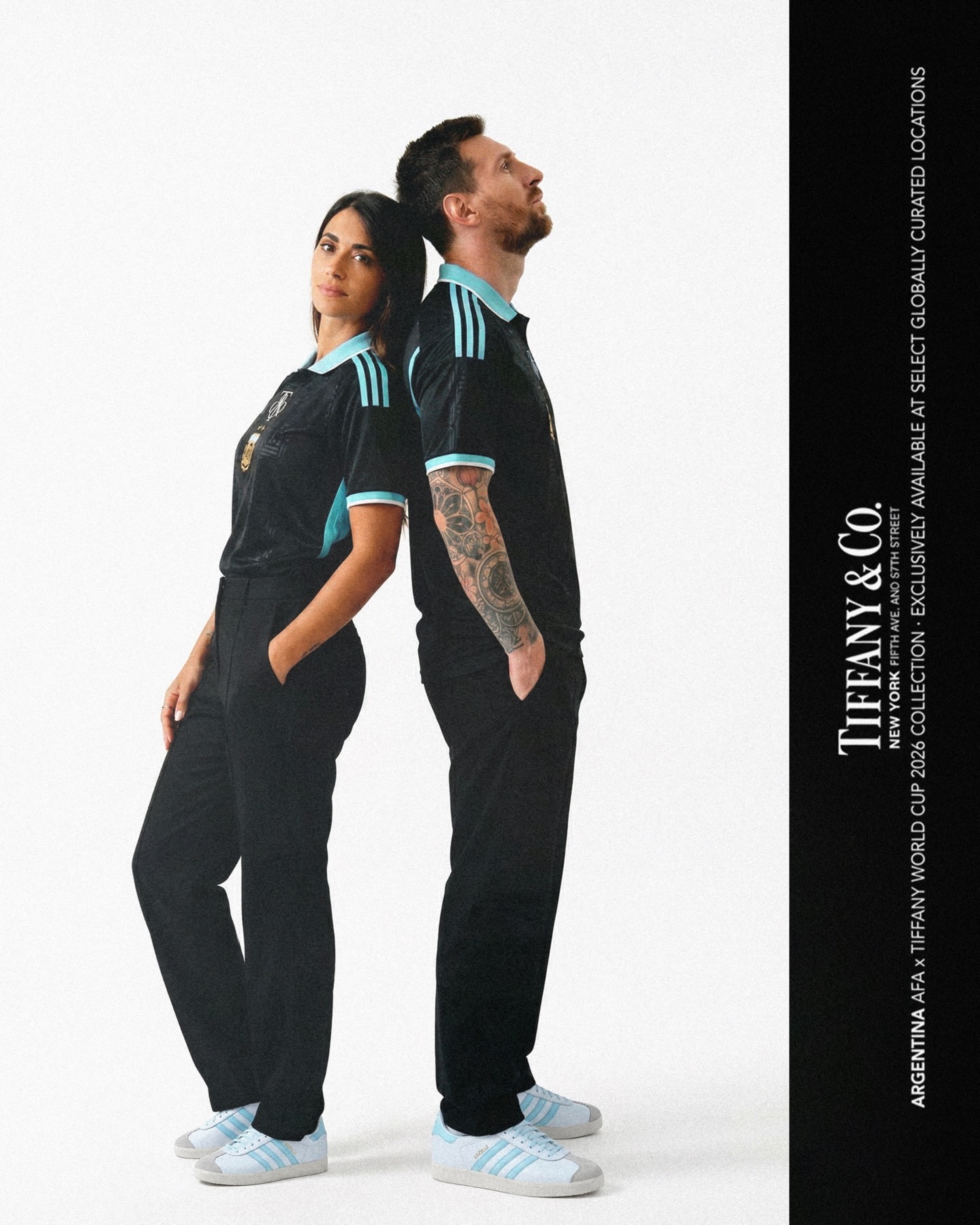 网友为蒂凡尼和梅西、安妞联名做的概念设计梅西不可复制的MVP