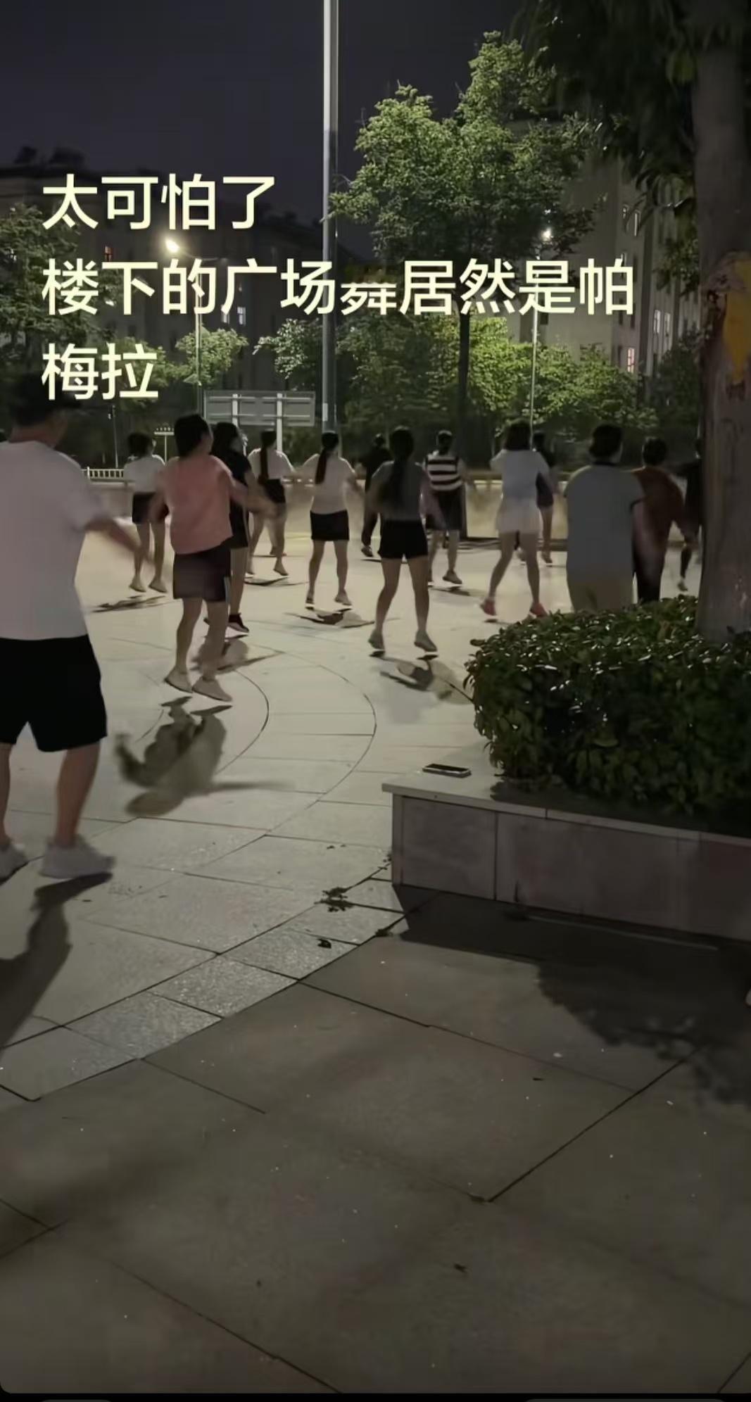 太可怕了 楼下的广场舞居然是帕梅拉 