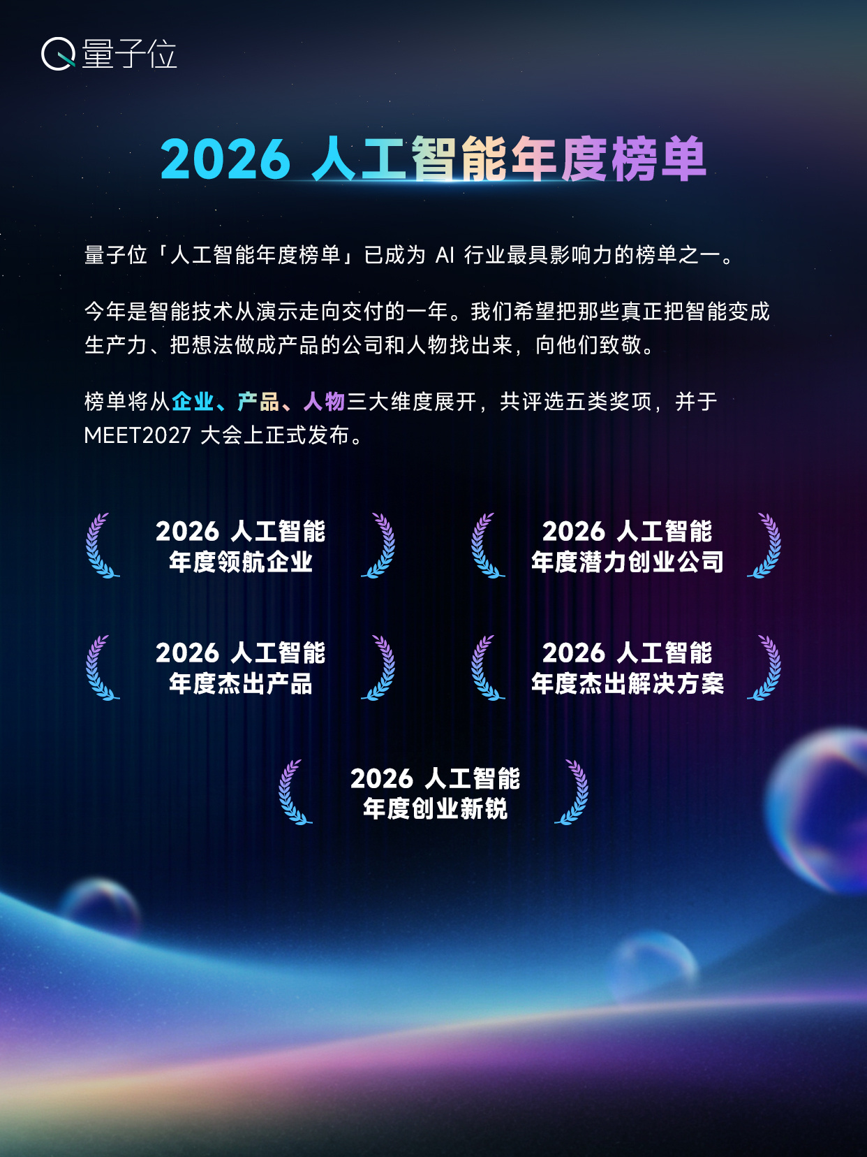 AI圈一年一度的“大聚会”来了。MEET2027 智能未来大会正式启动。今年12