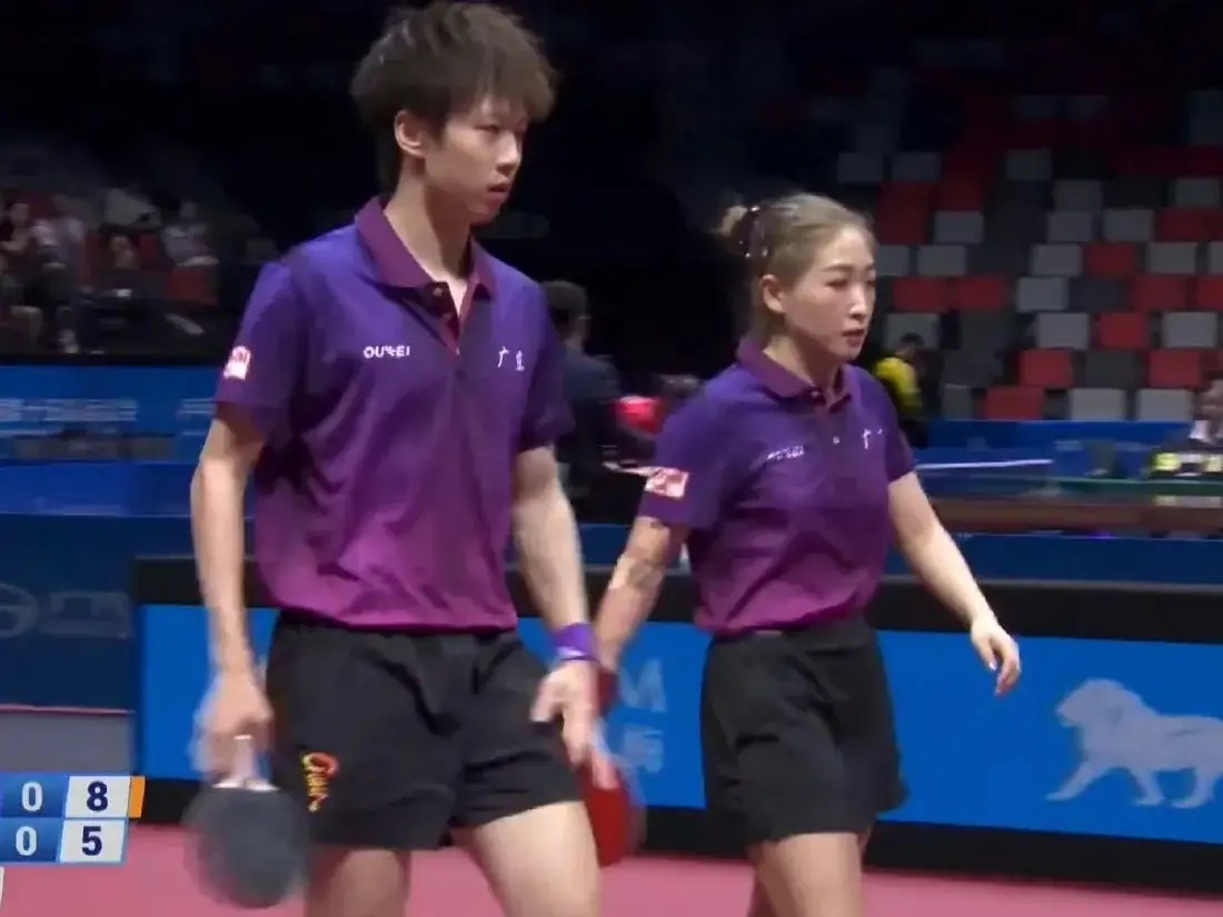 林高远/刘诗雯晋级混双八强2025第十五届全国运动会混双1/8决赛，刚刚结束一场
