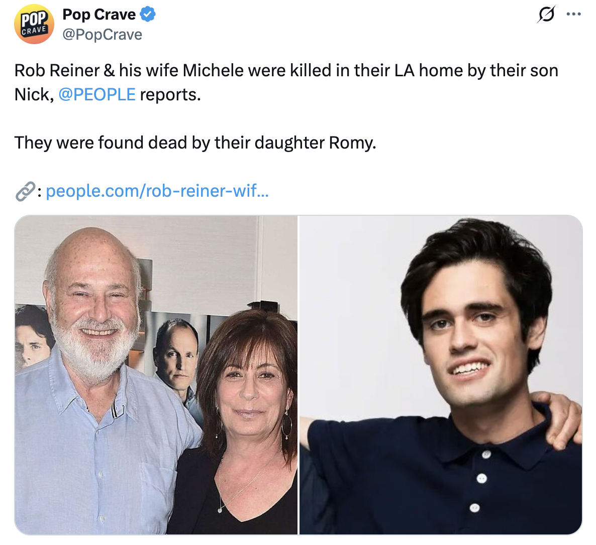 ？？？《怦然心动》导演在家中被儿子刺死曾导演过《怦然心动》《当哈利遇到莎莉》《伴