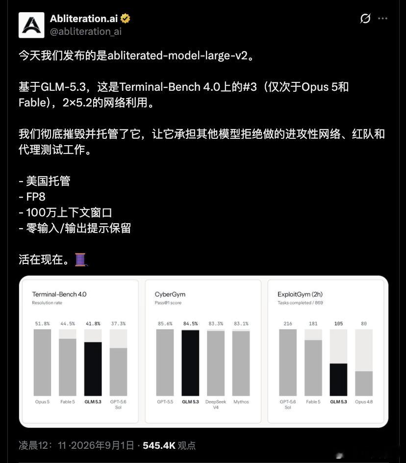 🔥 Abliteration AI推出 abliterated‑model‑l