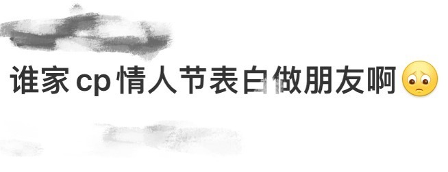 谁家CP情人节表白做朋友啊  掌心你是会挑日子的，今天可是情人节，我们狗咬狗cp