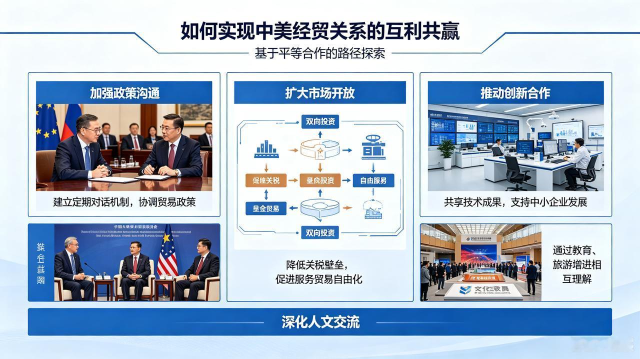 一个原则：即相互尊重、和平共处、合作共赢。这是中美关系的“指南针”，意味着双方需