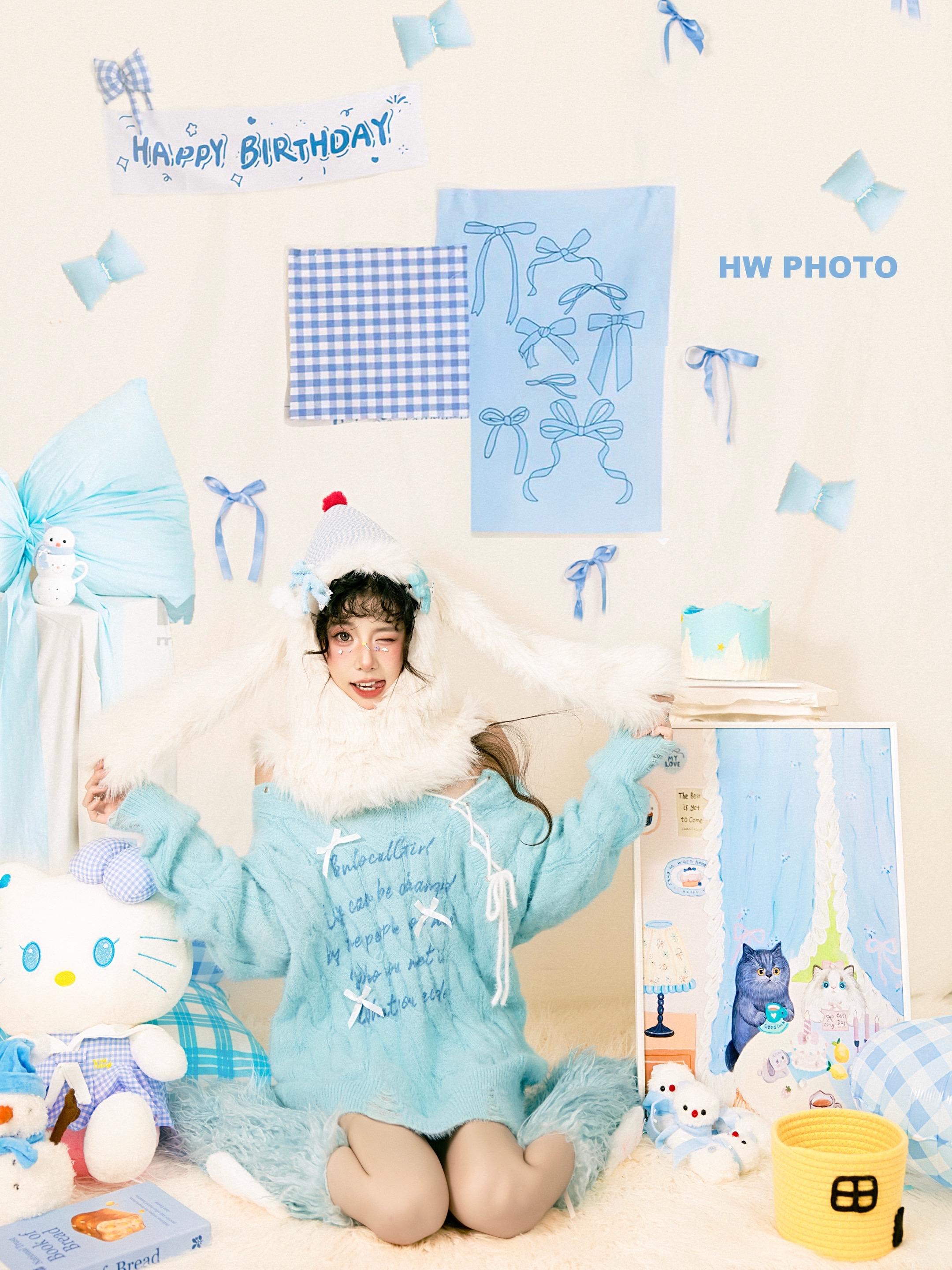 冬天的第一杯小蓝熊。