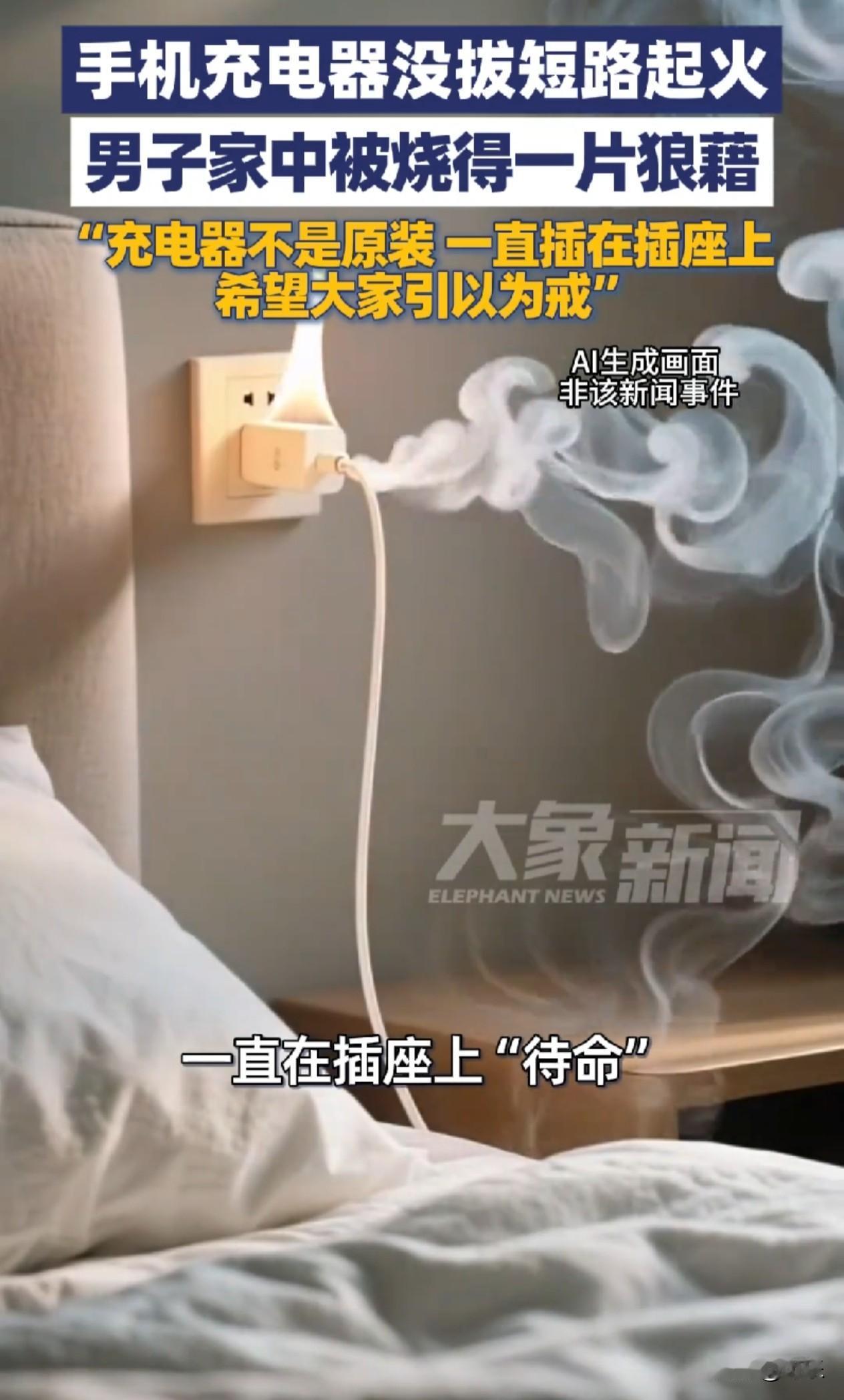 触目惊心！手机充电器未拔引发火灾，男子家被烧成废墟

1月6日江苏宿迁，一男子家
