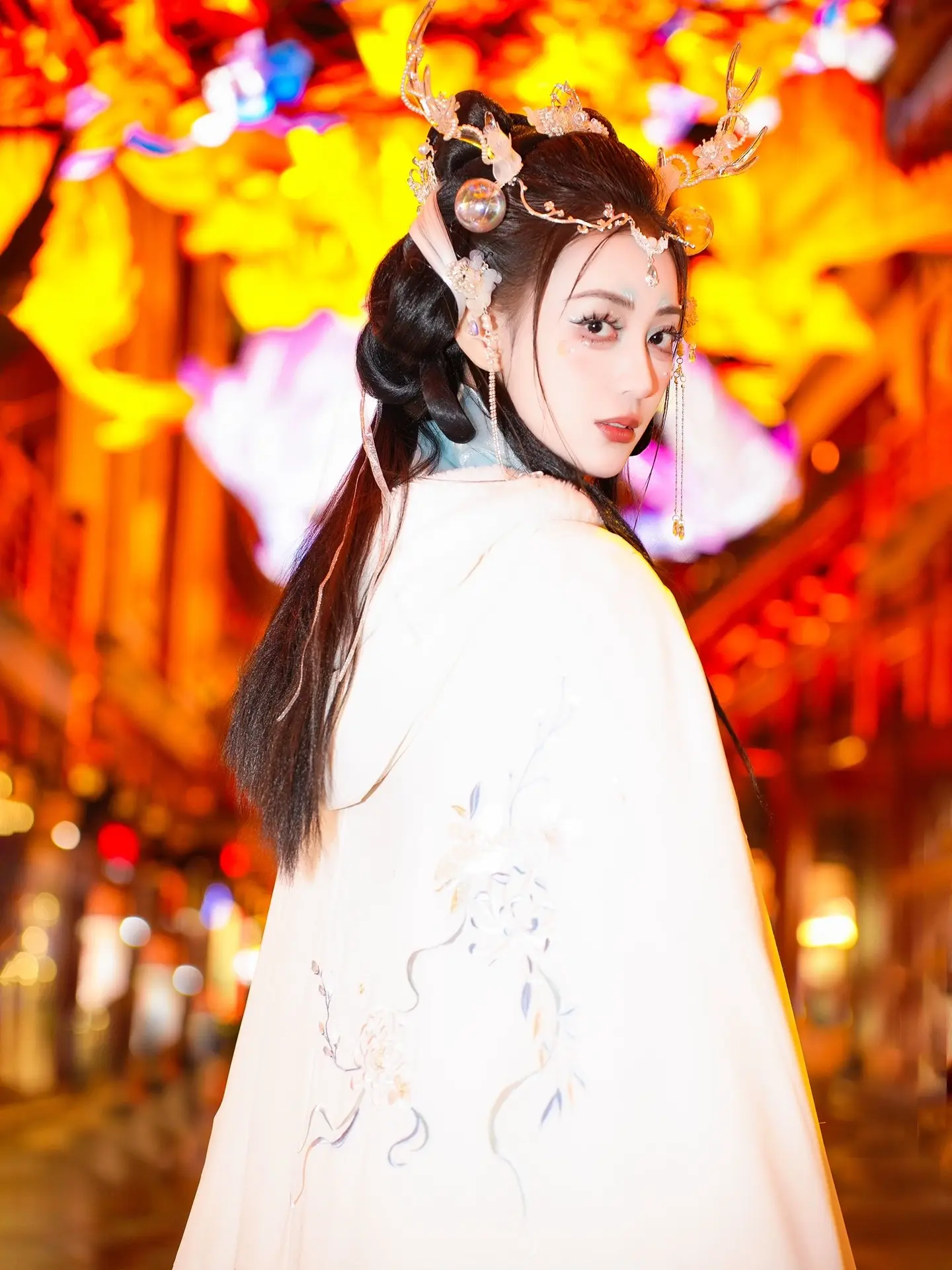 和我一起逛逛灯会吧！～这才是正确打开中式结界的方式 流光溢彩的彩灯 古...