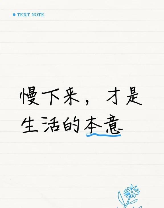 慢下来 才是生活的本意
放下赶不完的进度条，晒晒太阳看看云。风掠过发梢的瞬间，忽