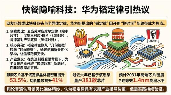 【快餐三巨头对标摩尔HBM韬定律全网走红 吃货视角拆解秒懂硬核芯片知识】今日早间