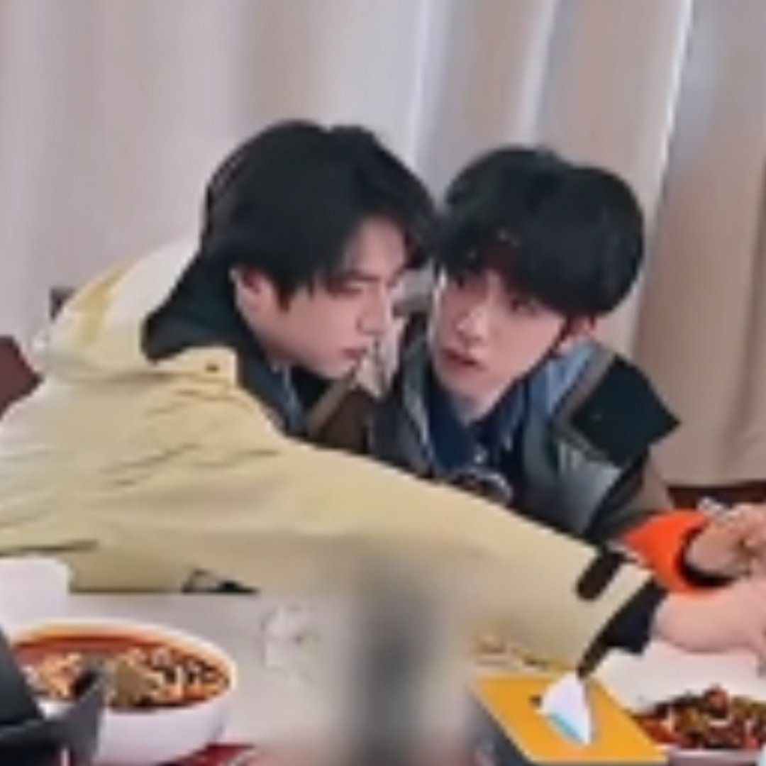 吃饭狗一直夹菜贴贴，樱子也察觉到距离太近 