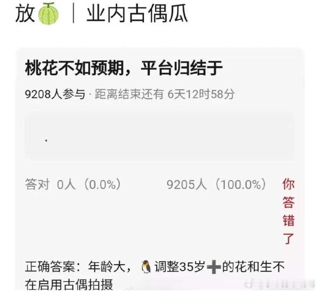古偶35岁迎来淘汰制？就是剧情一般，还赖人年纪了我觉得内娱最该淘汰的是编剧[do