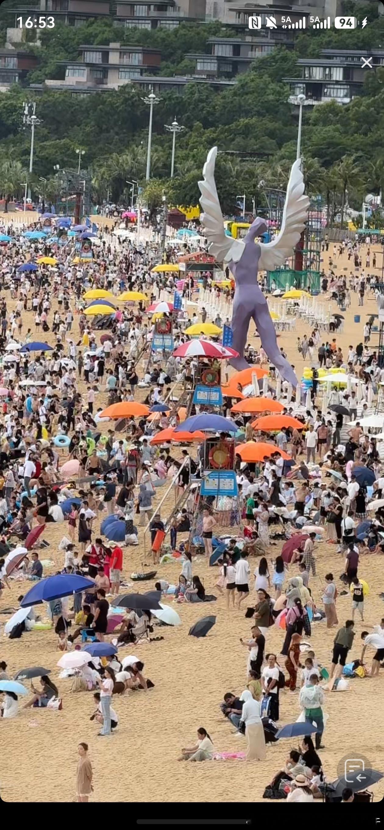【深圳地铁深圳大梅沙 】投稿：2026-08-02，周日，16点54分，深圳雨后