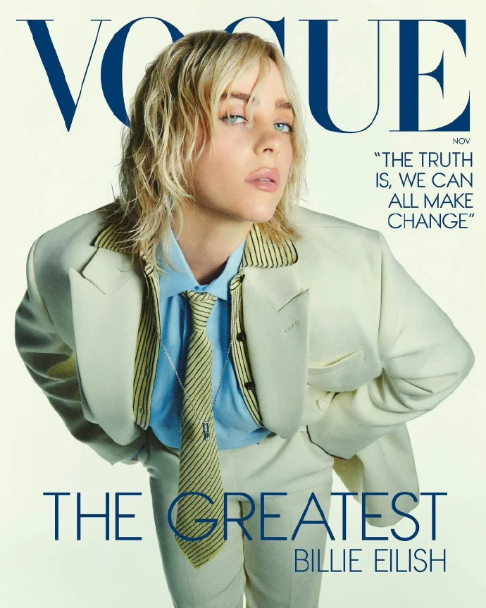 Billie Eilish “碧梨”VOGUE US 十一月刊