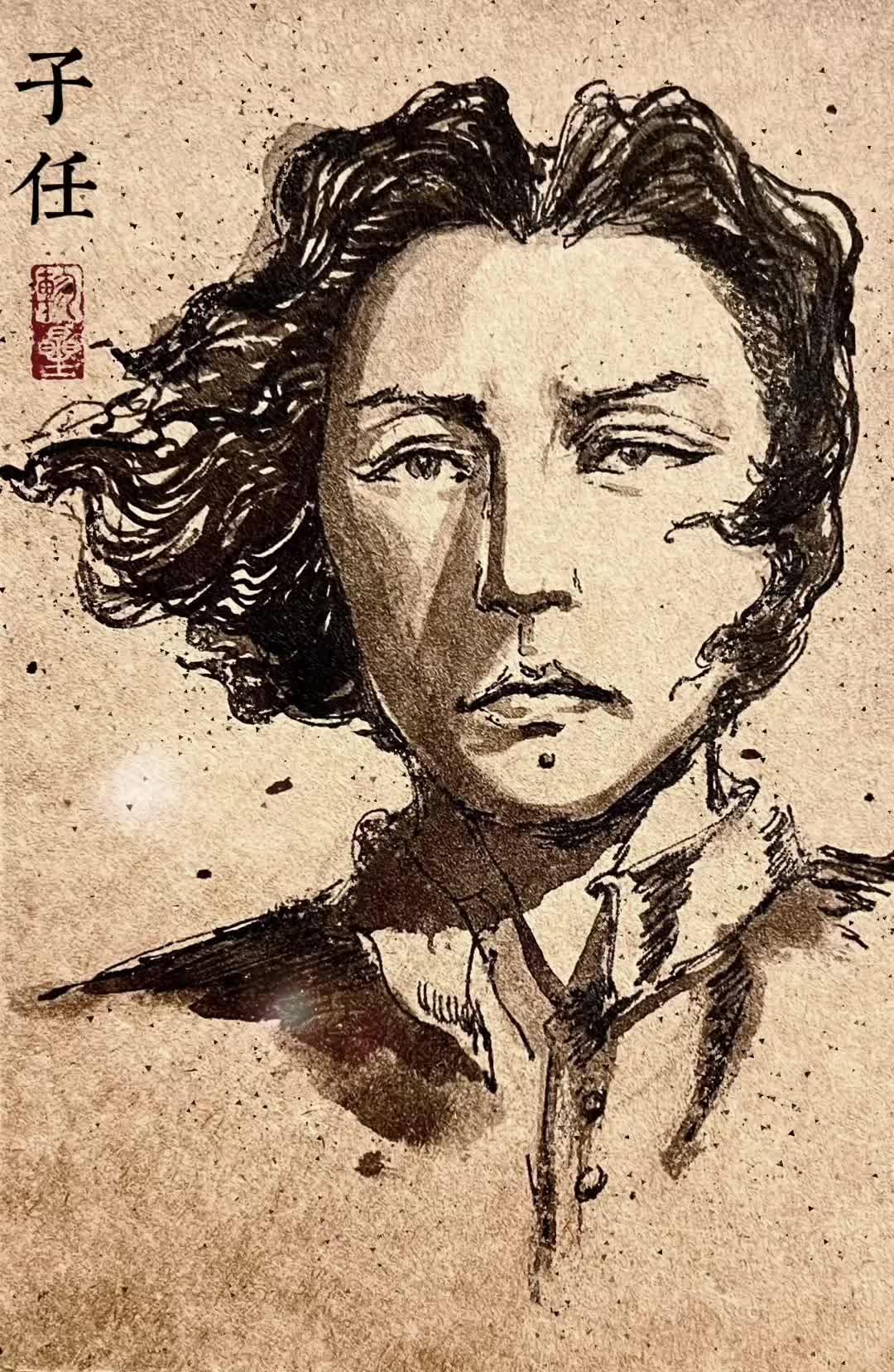浏阳河 转过了几道弯 水中啊有个少年在渡江～毛主席