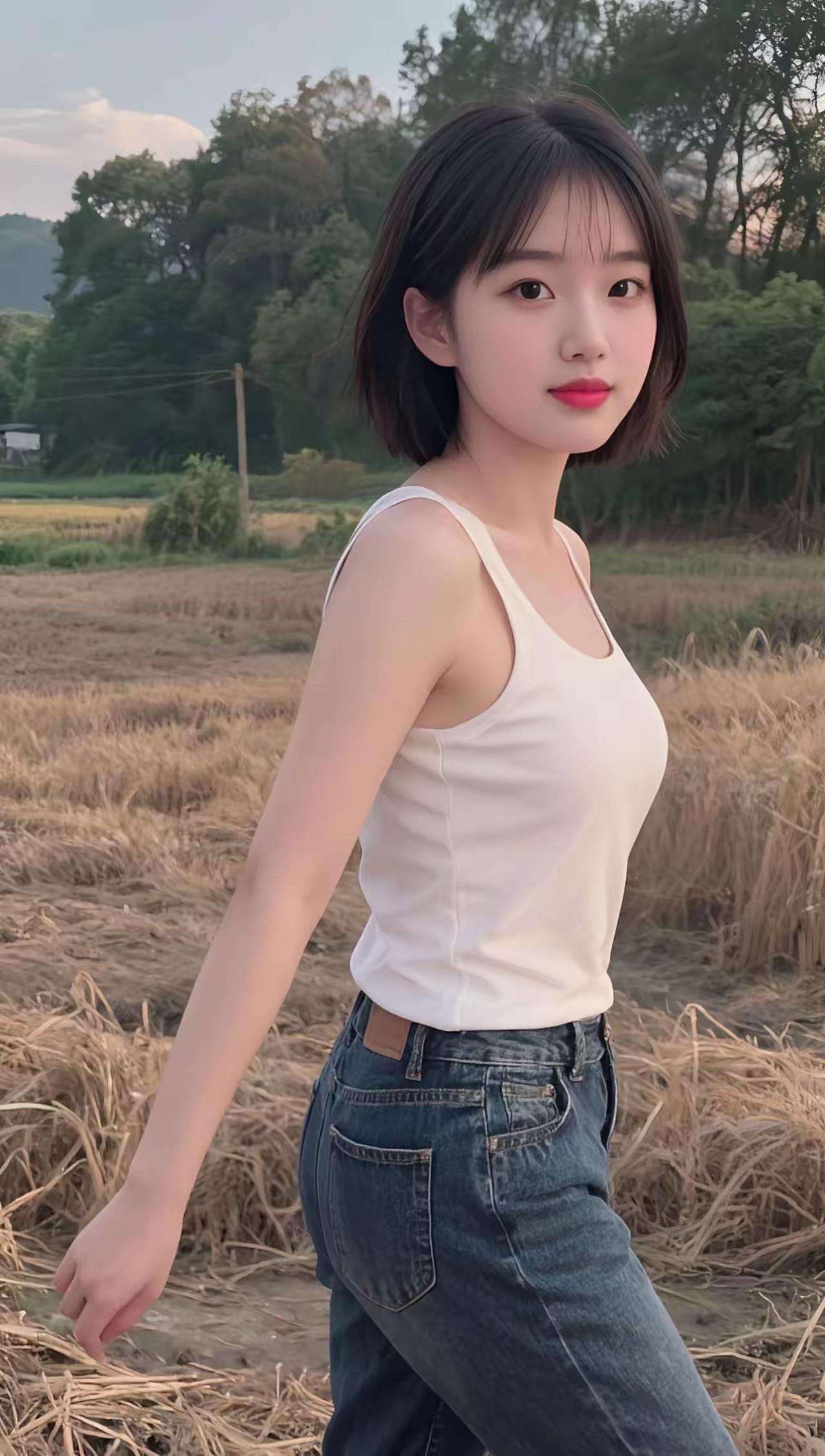 乡村美女随拍照