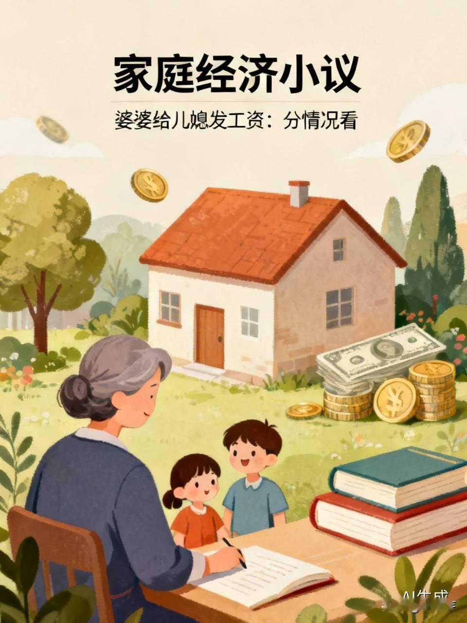 婆婆到底该不该每月给儿媳发工资? 婆婆到底该不该每月给儿媳发工资，这事儿得分情况