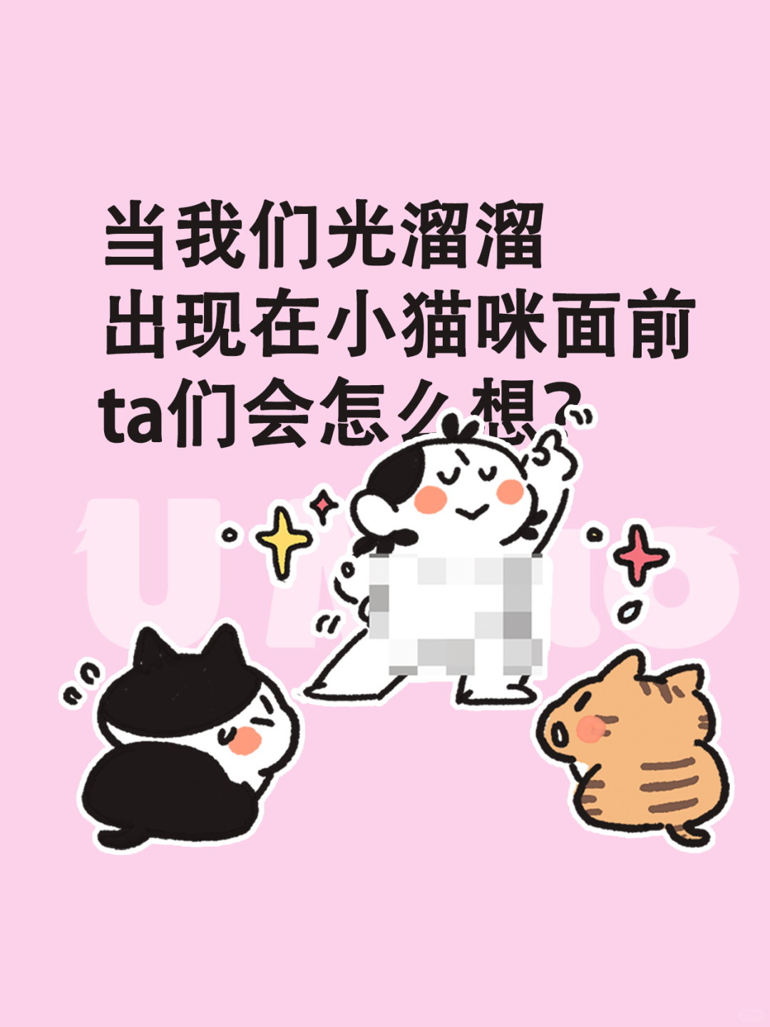 当我们在小猫咪面前光溜溜，ta们会怎么想？