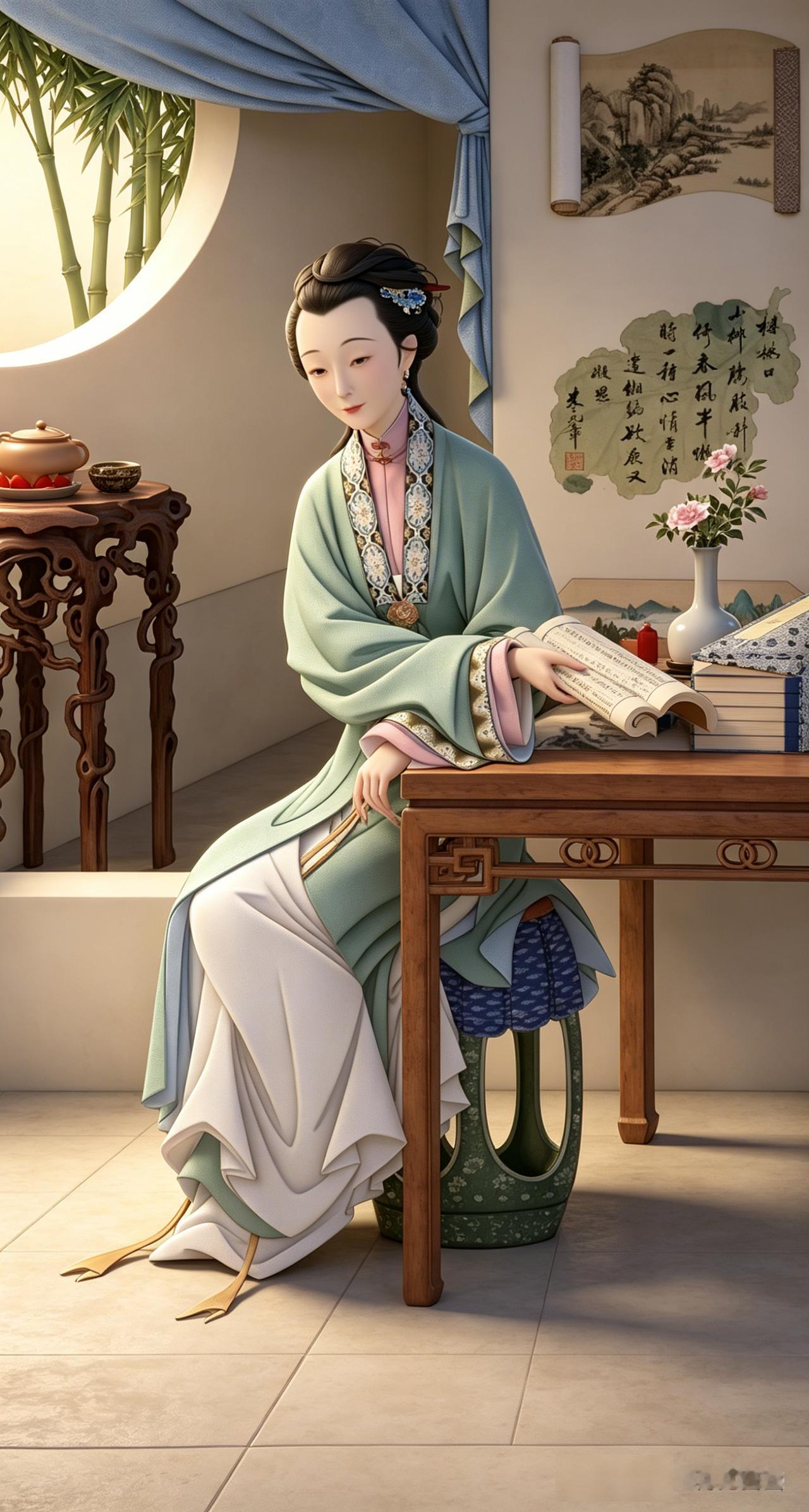 雍正十二美人图之一