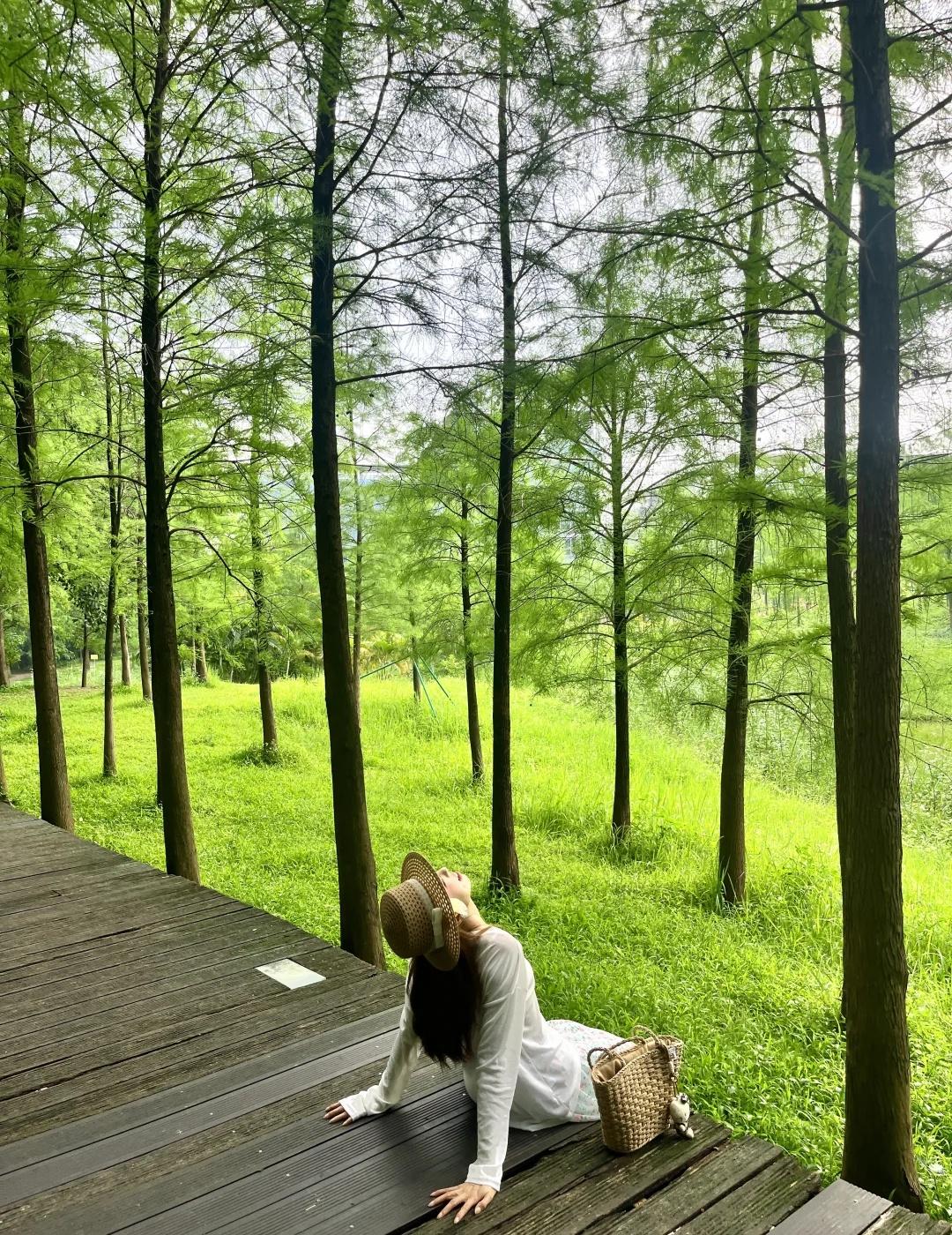 在广州💚我愿再来一万次的生命力公园！
📍天河湿地公园
0元拍到了18张人生照