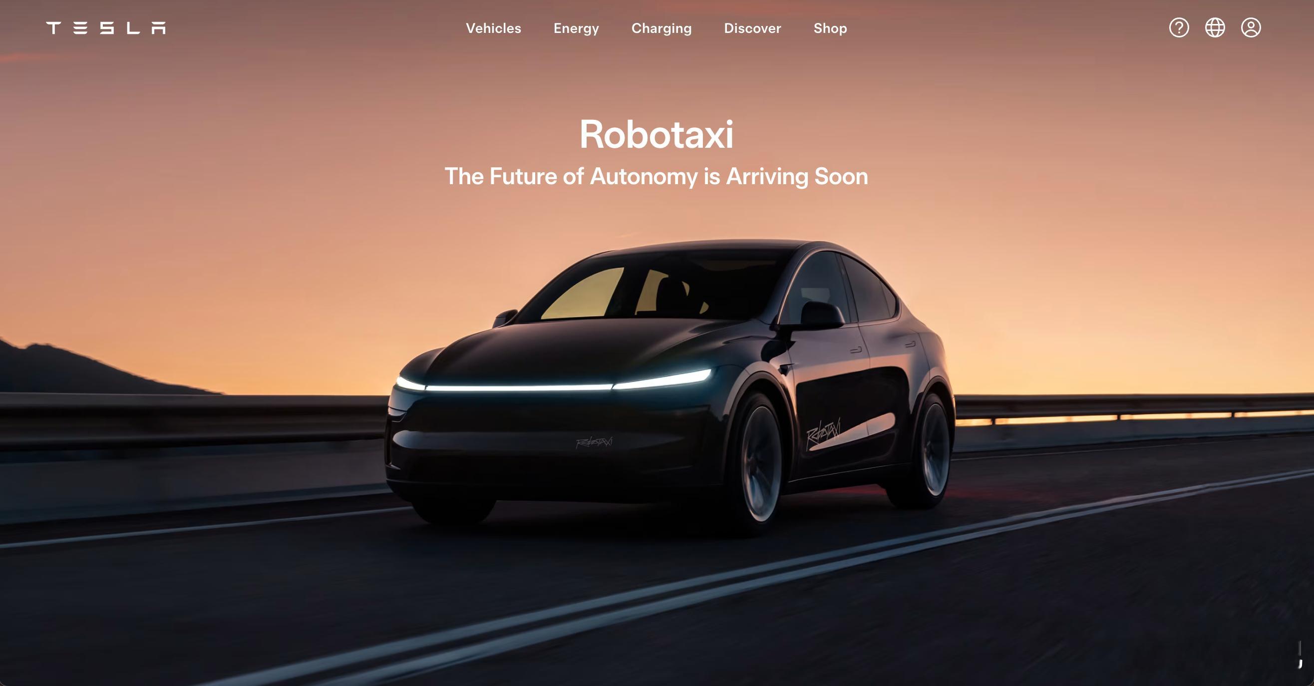 下一个时代来了，特斯拉Robotaxi官网上线，据说内测也开启了。更直白点：特斯