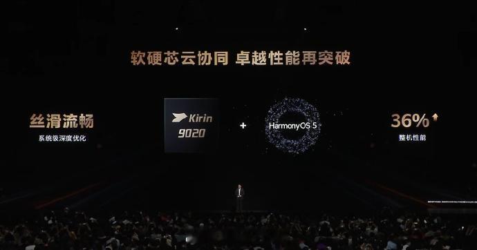 看是什么！是麒麟9020，发布会总算是出现华为芯片啦！[泪]华为发布会 ​​​