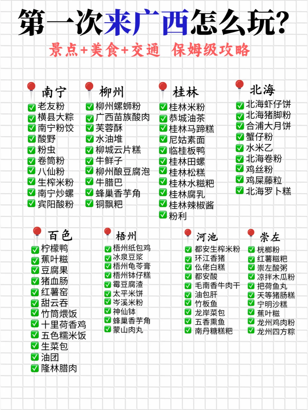 广西旅游攻略📍本地人熬夜整理