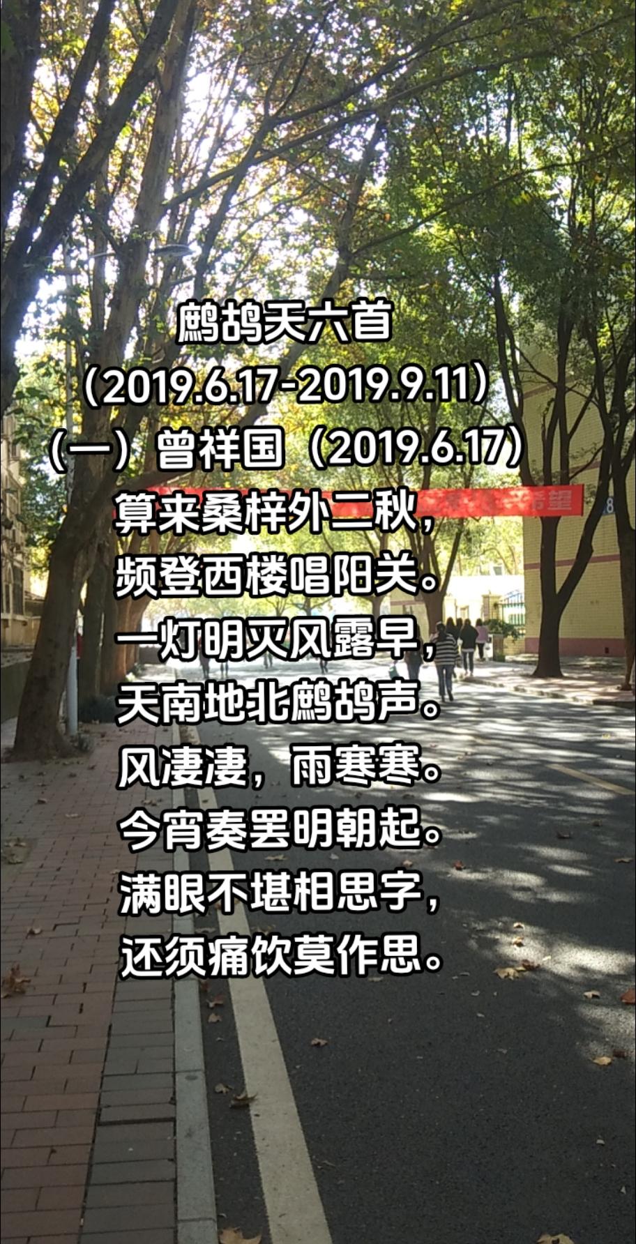 鹧鸪天六首（一）