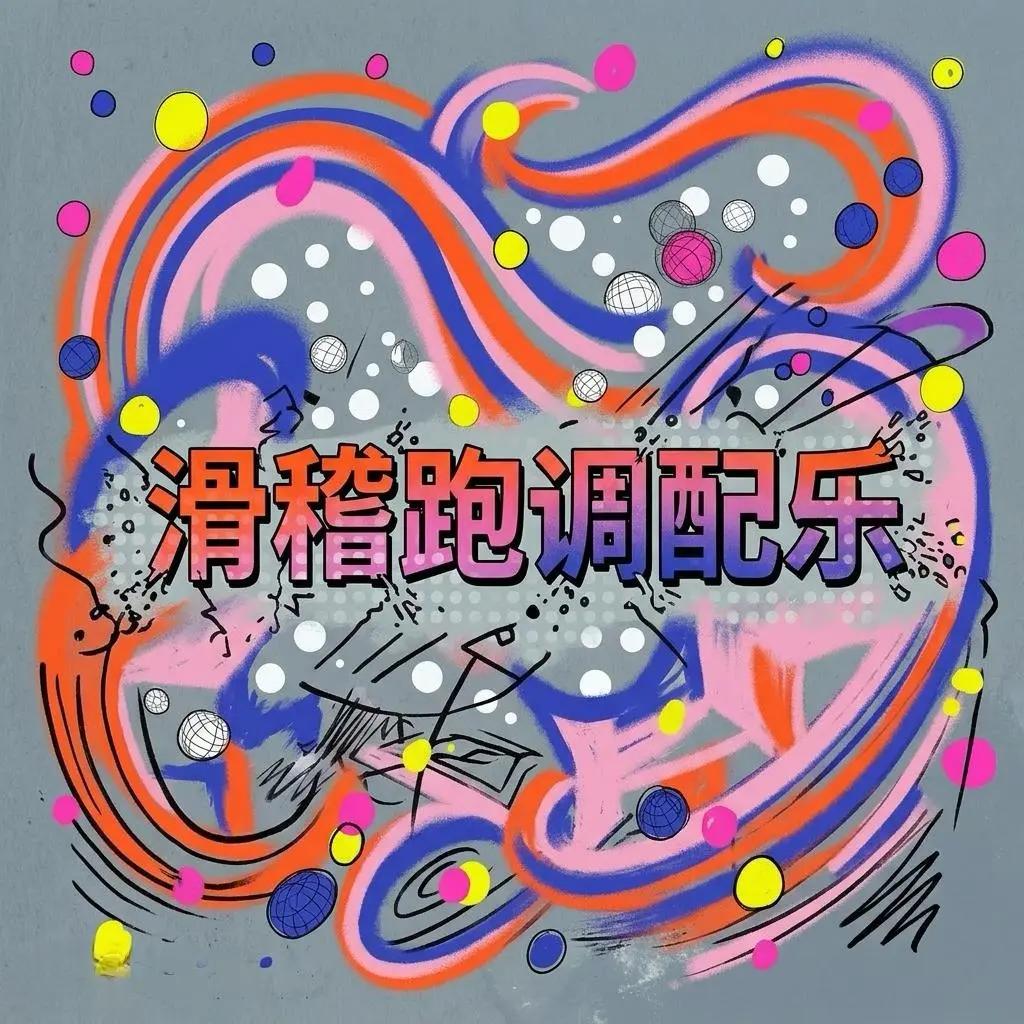 滑稽跑调配乐。耳机里的《滑稽跑调配乐》开始作乱——音符踩着香蕉皮打滑，节奏在马路