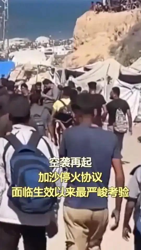 难民营被大火吞噬美国、埃及、土耳其和卡塔尔签署的停火协议联合担保呢？形同虚设？不