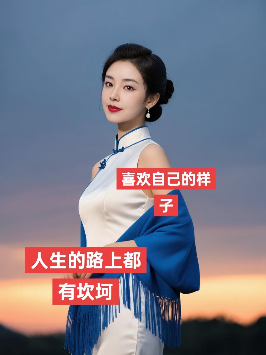 AI夕阳旗袍写真