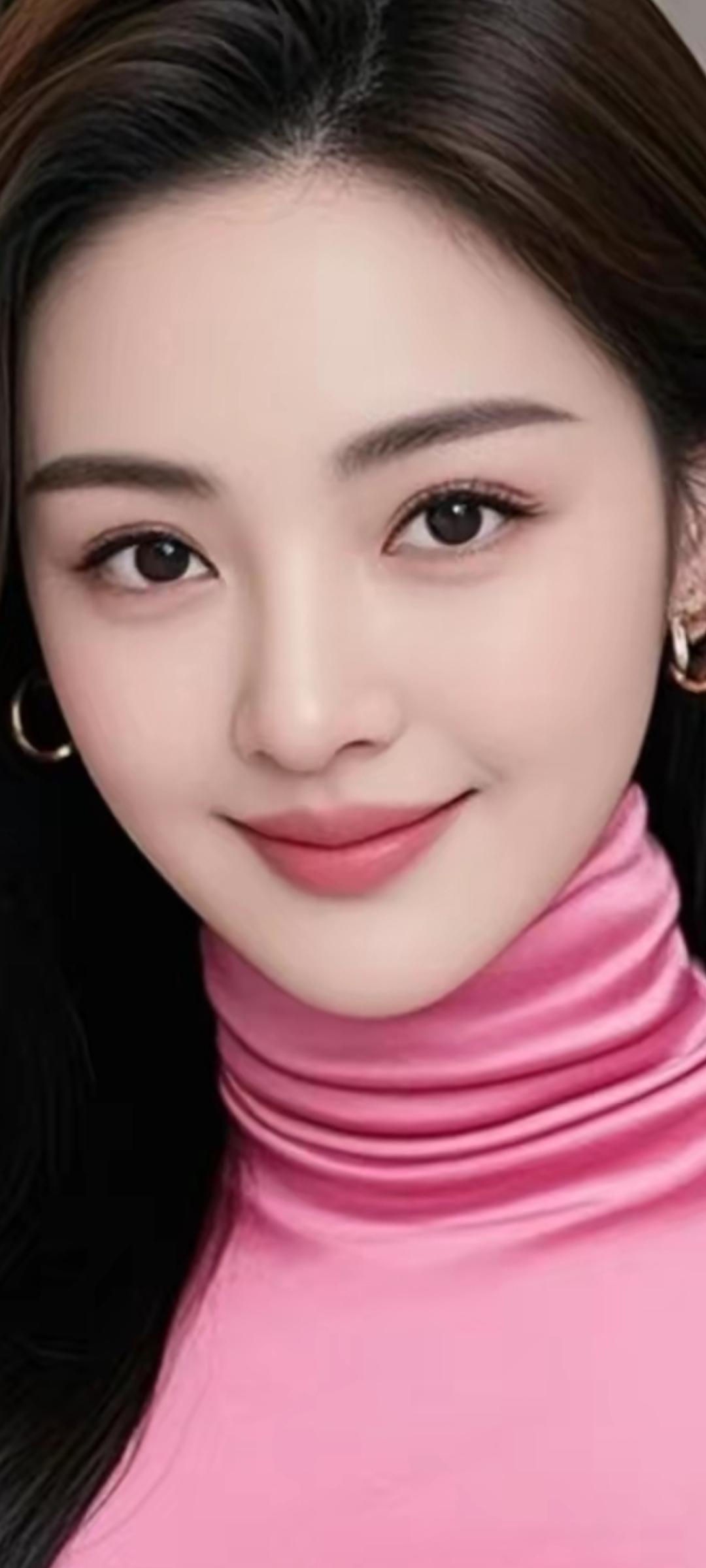 温柔甜美的粉色高领衫，元气满满的一天从这里开始！🌸💕