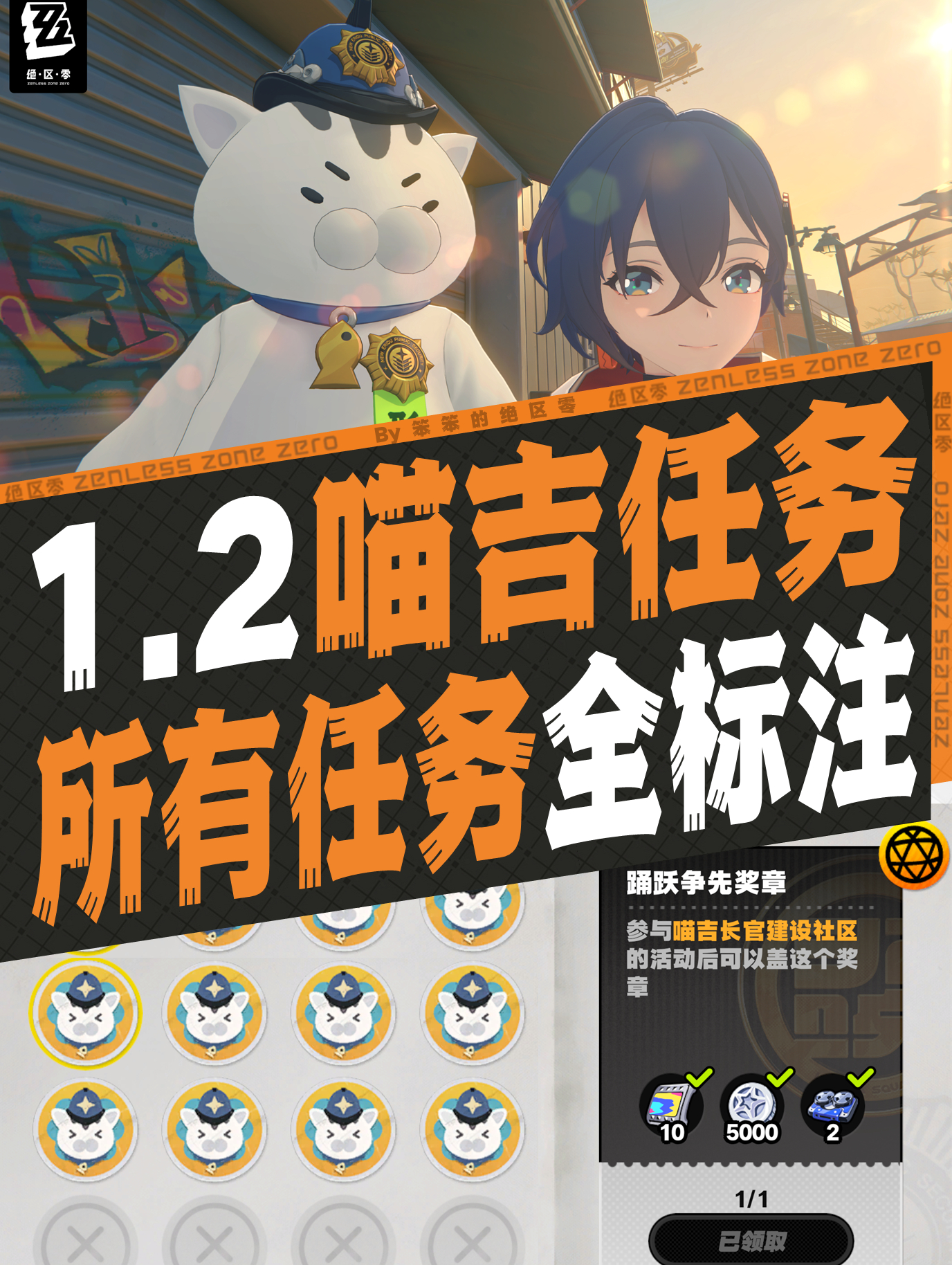 #绝区零[超话]##绝区零1.2##绝区零攻略##超话创作官# 🐱大家好，我是
