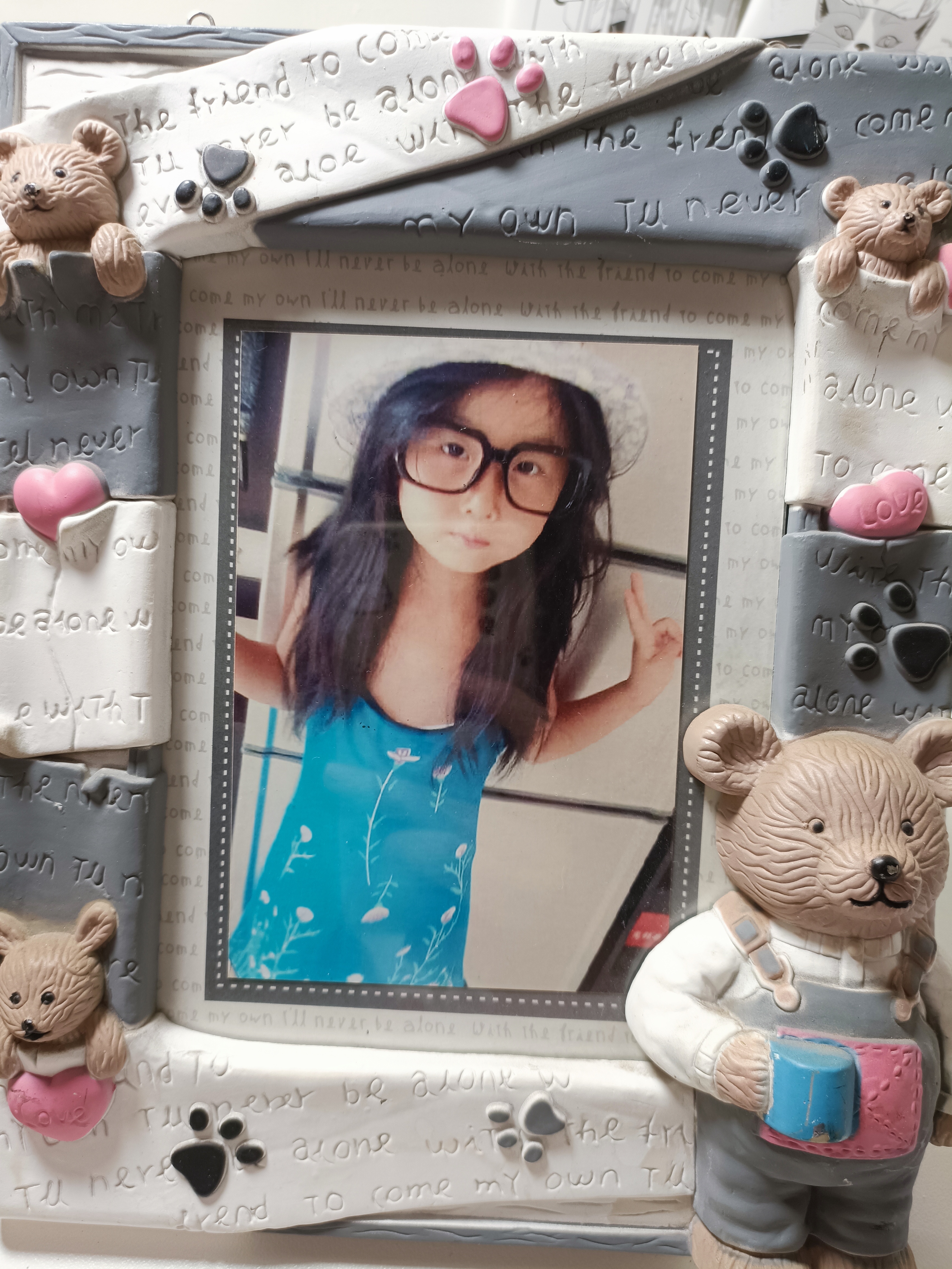 小时候头发好多