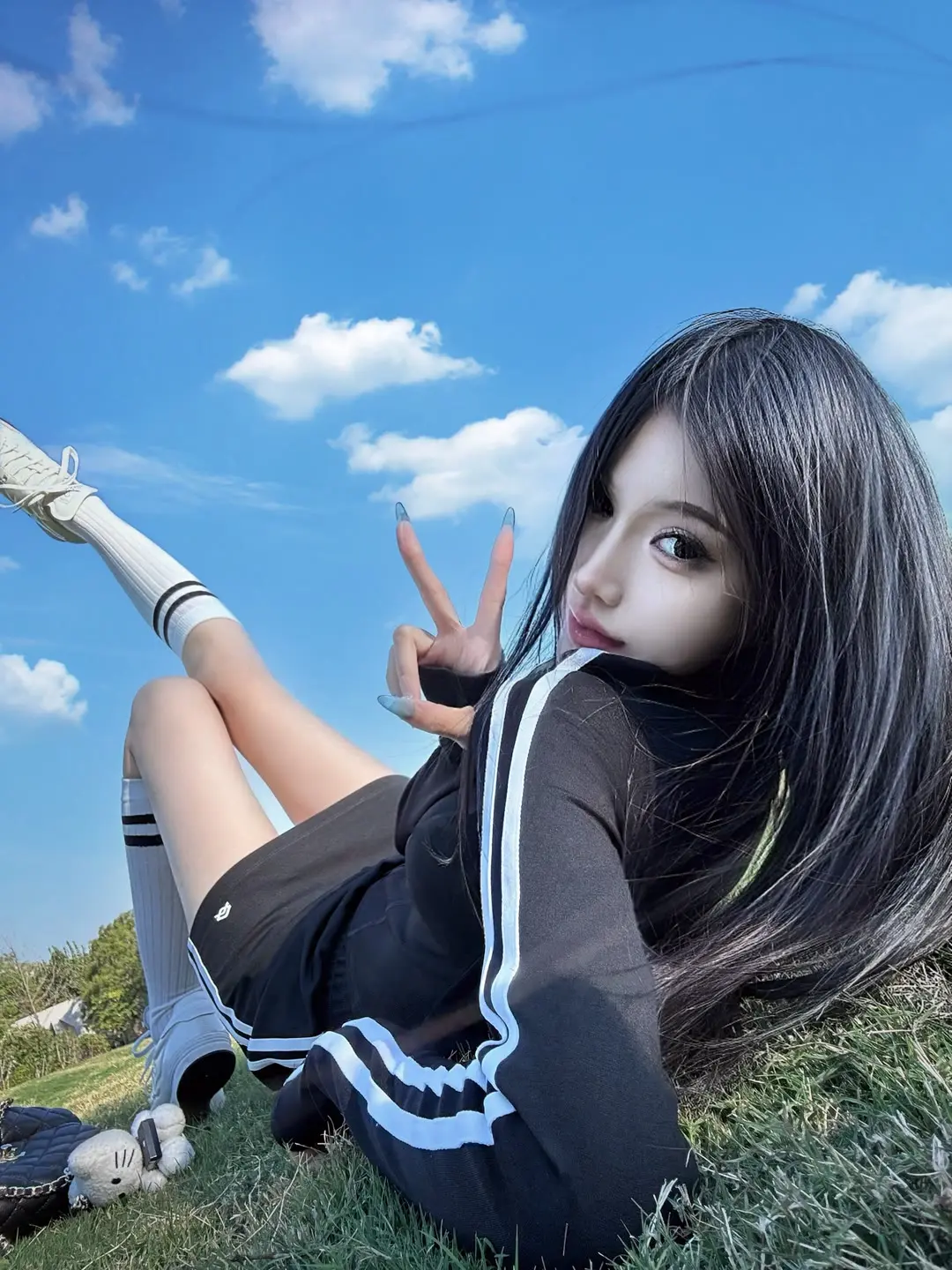 邻家女孩 大长腿 穿搭 完美身材 清纯甜美