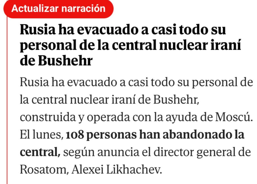 俄罗斯闻到了什么？

俄罗斯突然抽走了伊朗布什尔核电站的核心力量 ——108 名