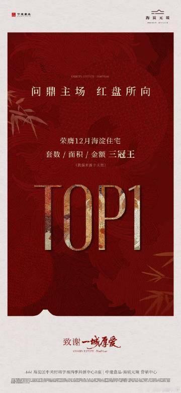 12月海淀住宅签约套、面、金三冠王！中建壹品·海宸元境自入市以来，项目持续获市场